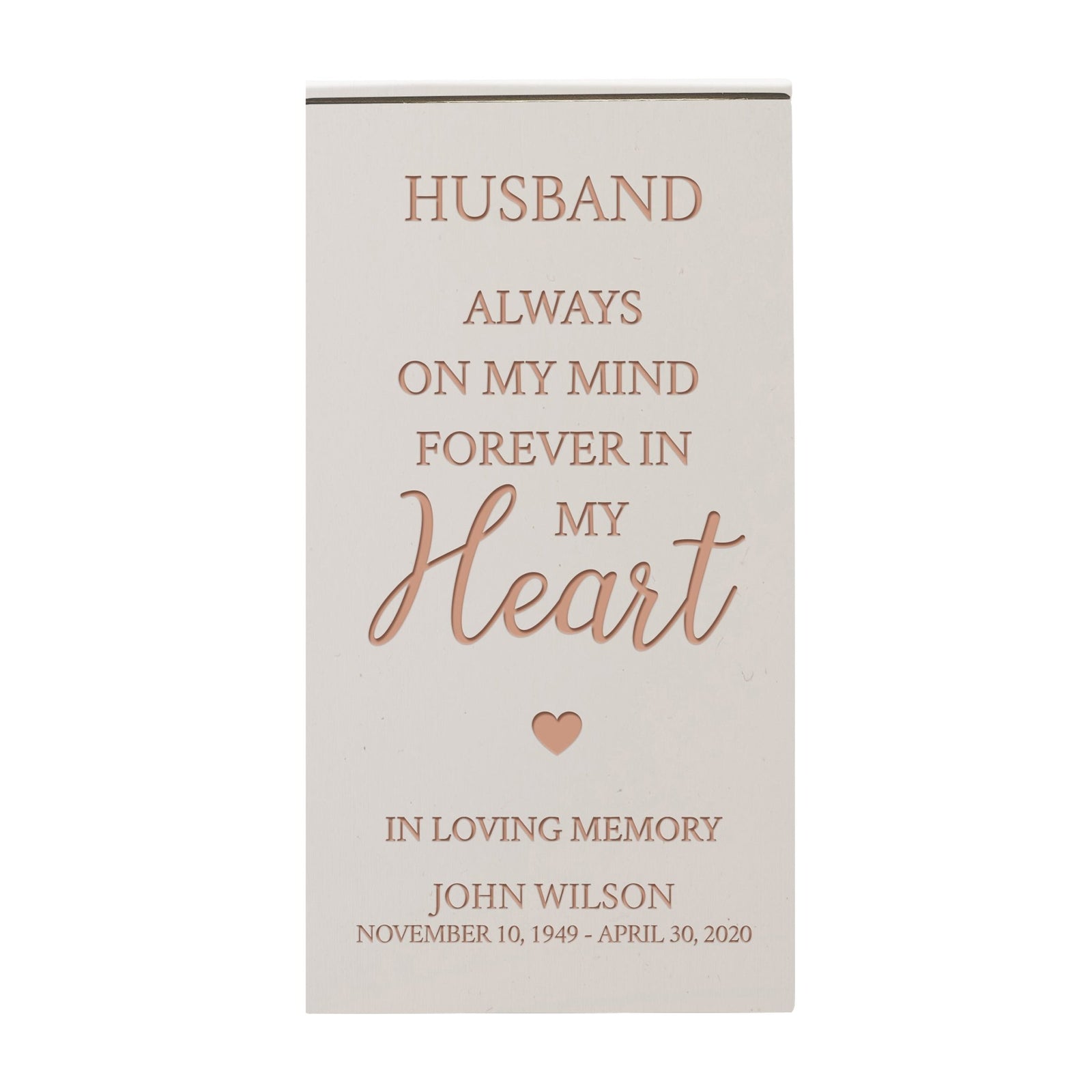Personalized Wooden Urn Box for Cherished Keepsakes