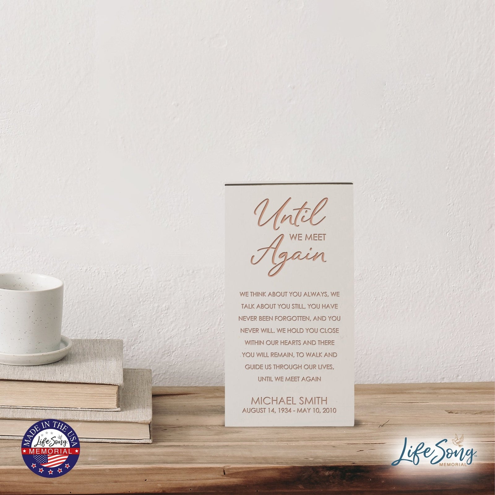 Memorial Engraved Wooden Keepsake Box for Beloved Memories