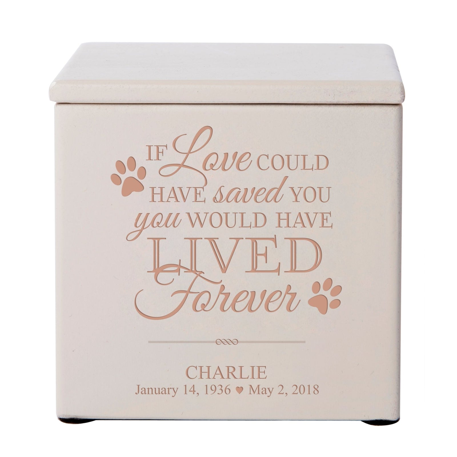 Personalized Wooden Memorial Pet Urns for Ashes