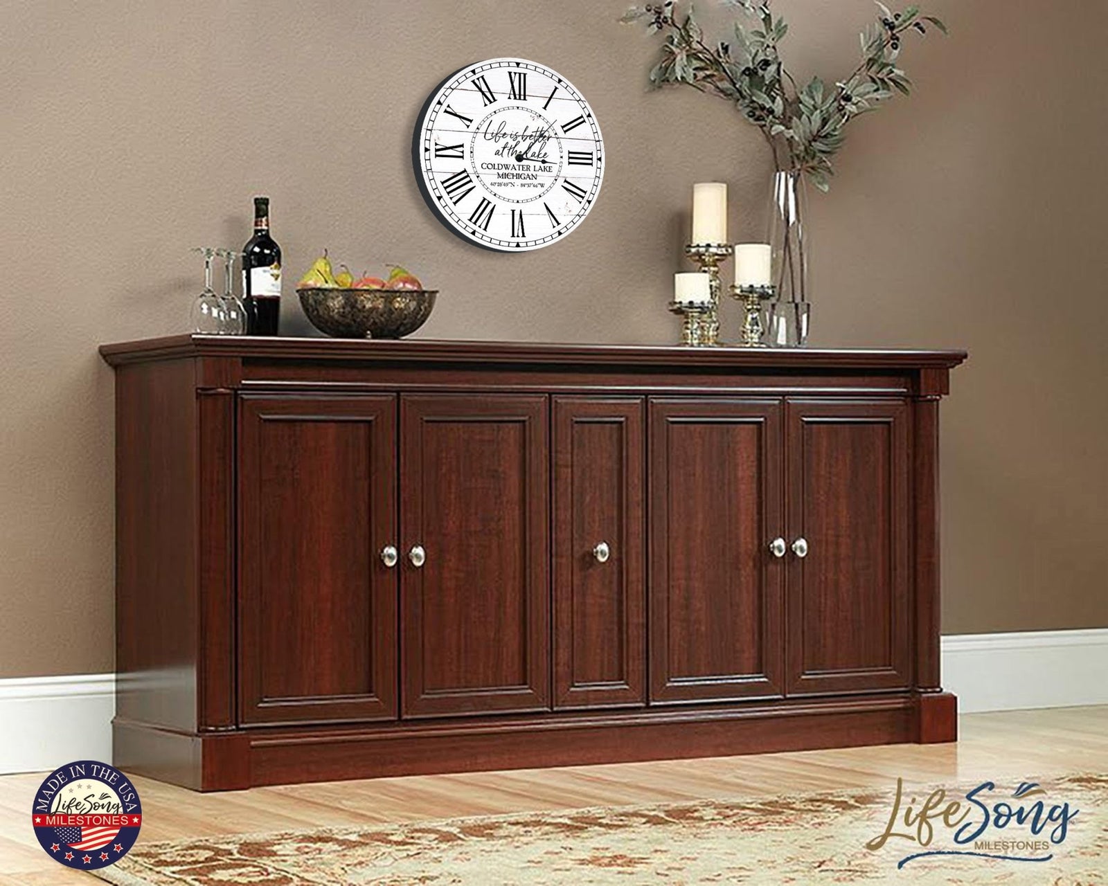 Custom Everyday Home and Family Clock 12” x .0125” Life Is Better - LifeSong Milestones