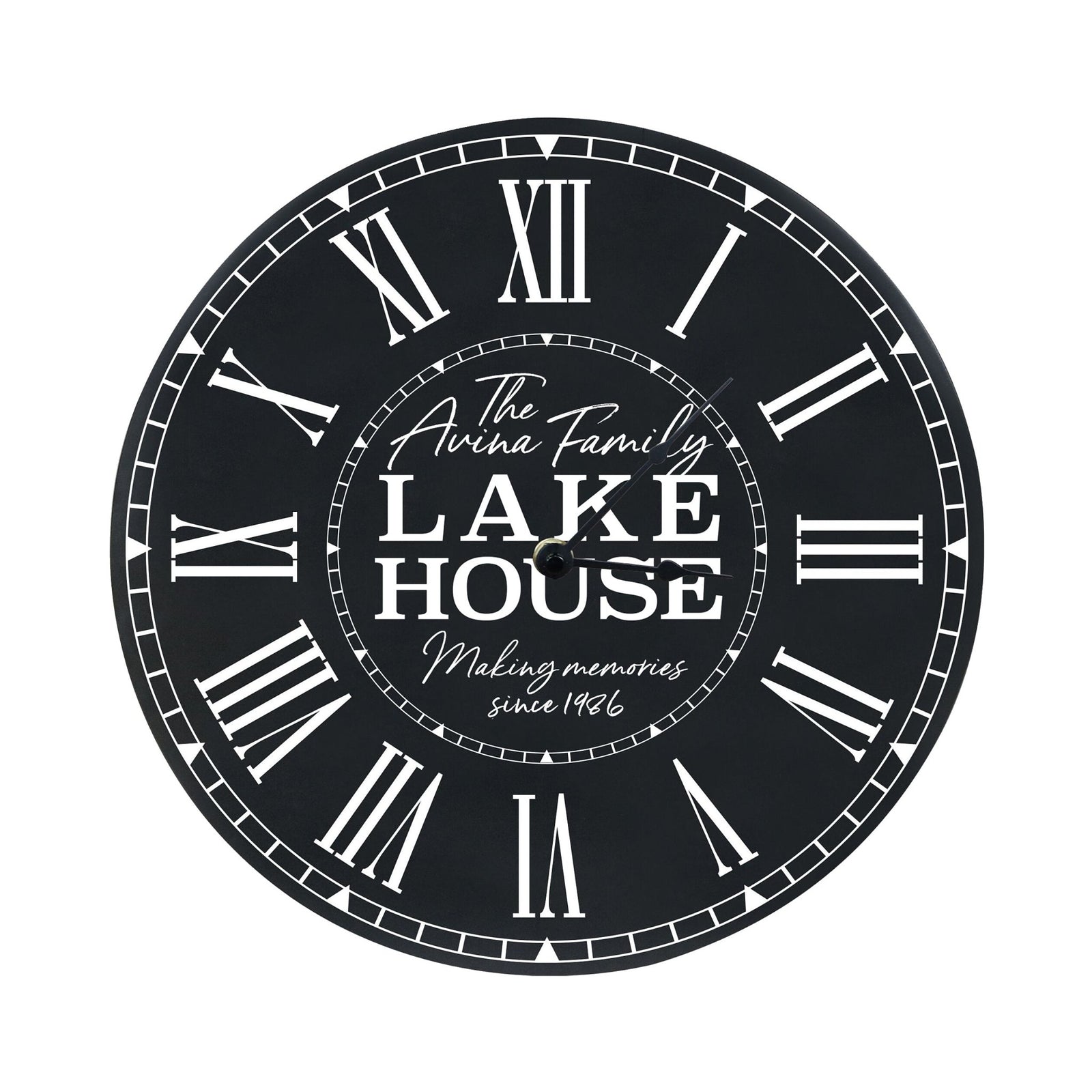 Custom Everyday Home and Family Clock 12” x 0.75” Making Memories - LifeSong Milestones
