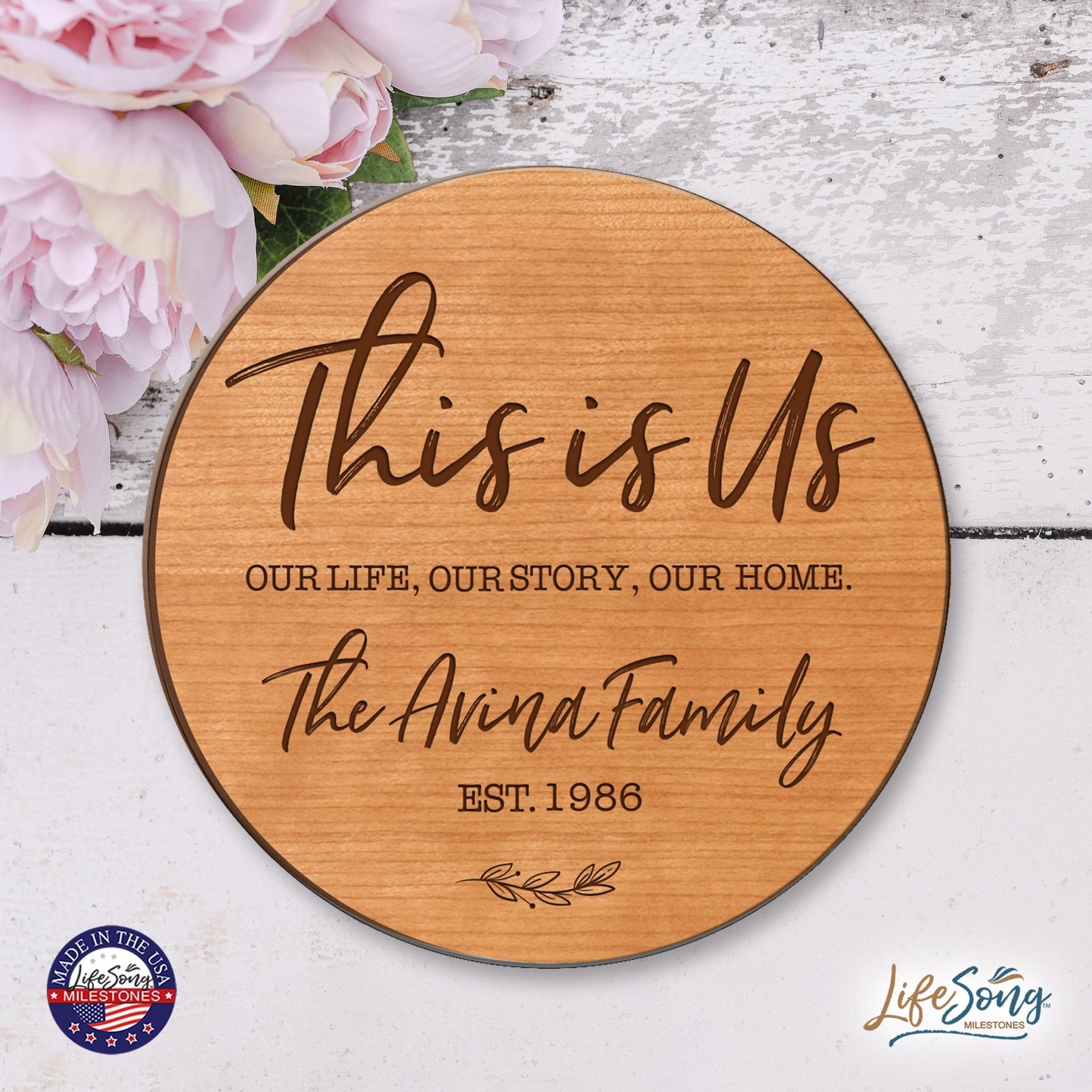 Custom Everyday Lazy Susan 12x12 This Is Us - LifeSong Milestones