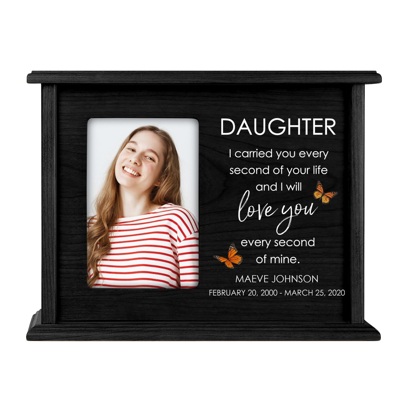 Engraved Funeral Cremation Urn for daughter