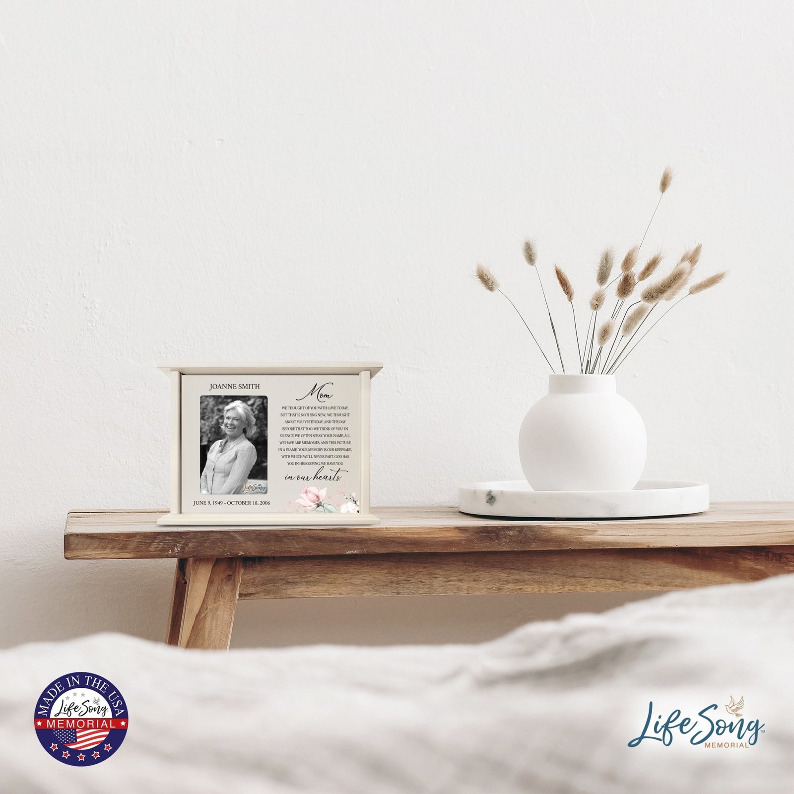 Engraved Funeral Cremation Urn for Human Ashes