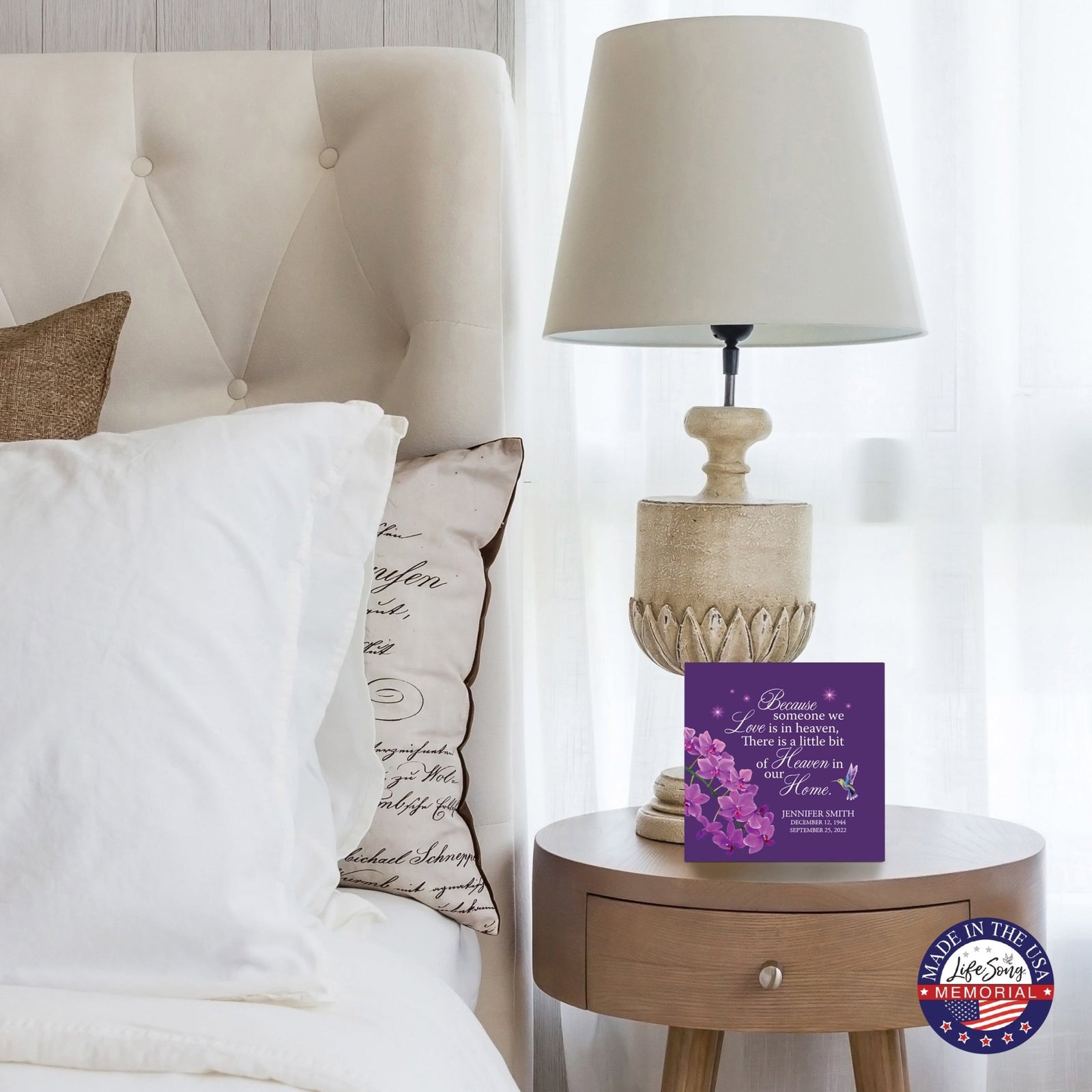 Personalized Funeral Shadow Box Cremation Urn For Human Ashes