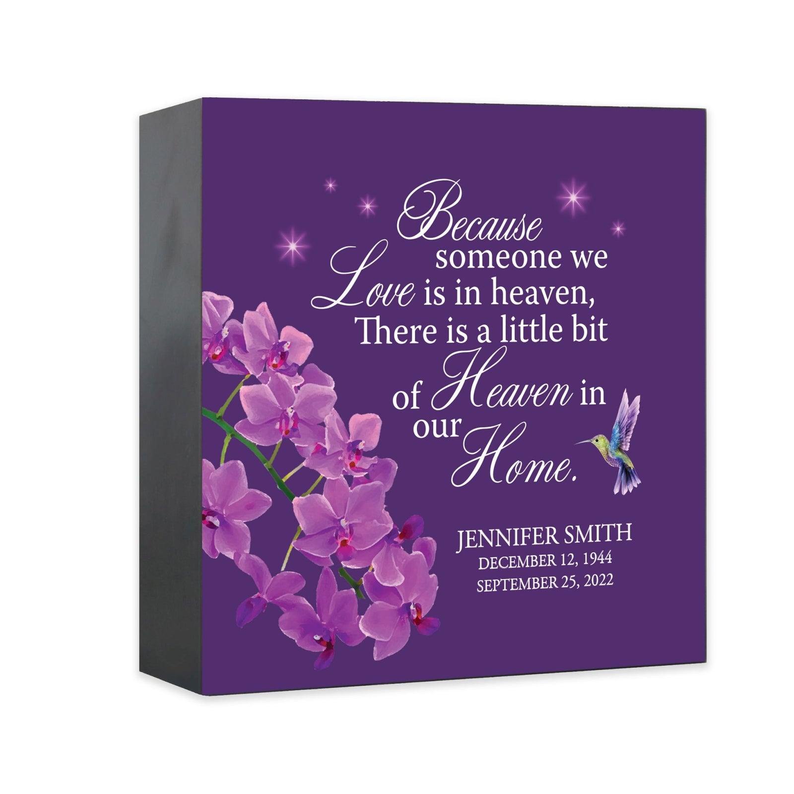 Personalized Modern Shadow Box Urn For Funeral Sympathy Gift