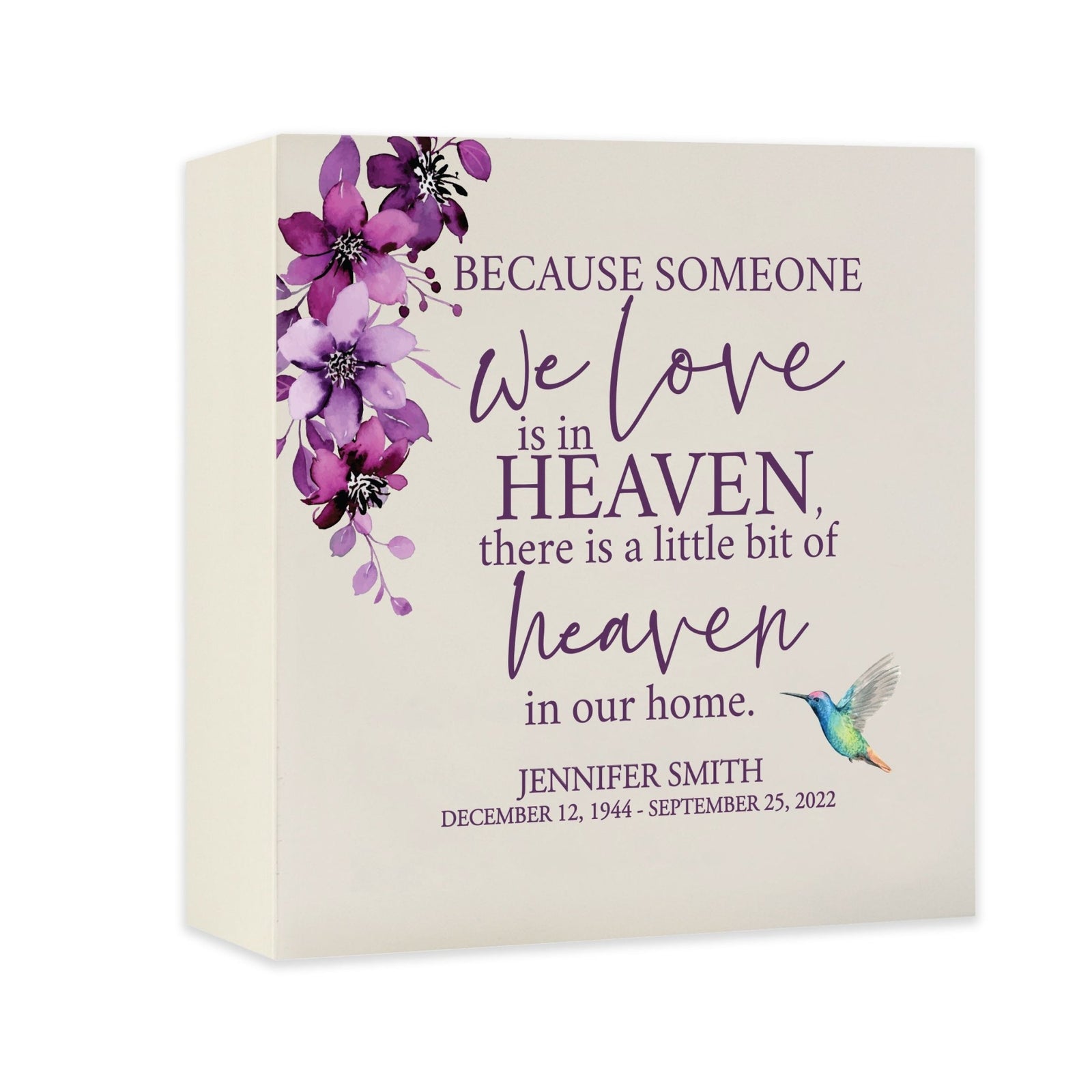 Custom Funeral Shadow Box Shelf Urn For Adult Human Ashes