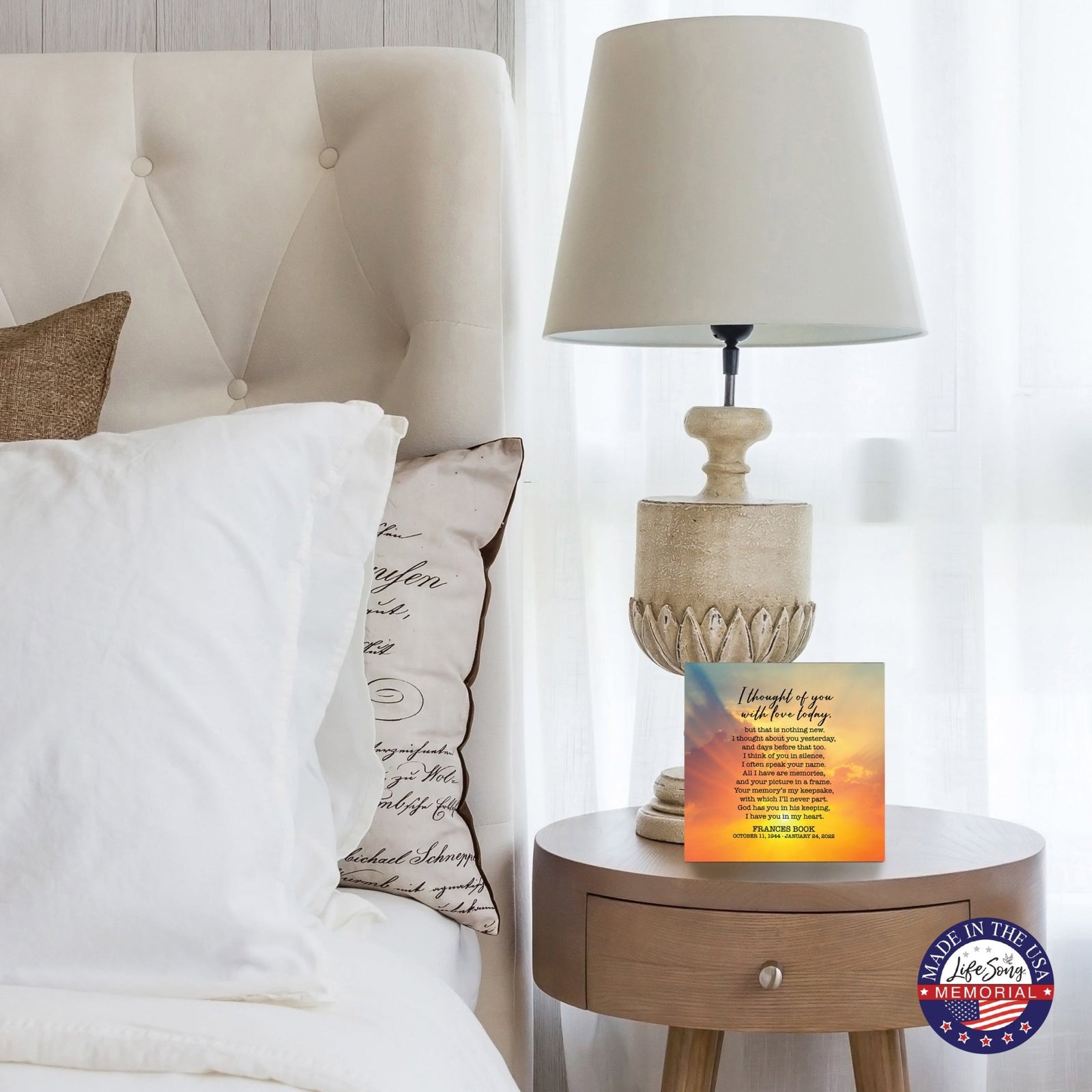 Custom Memorial Shadow Box Urn Box for Human Ashes