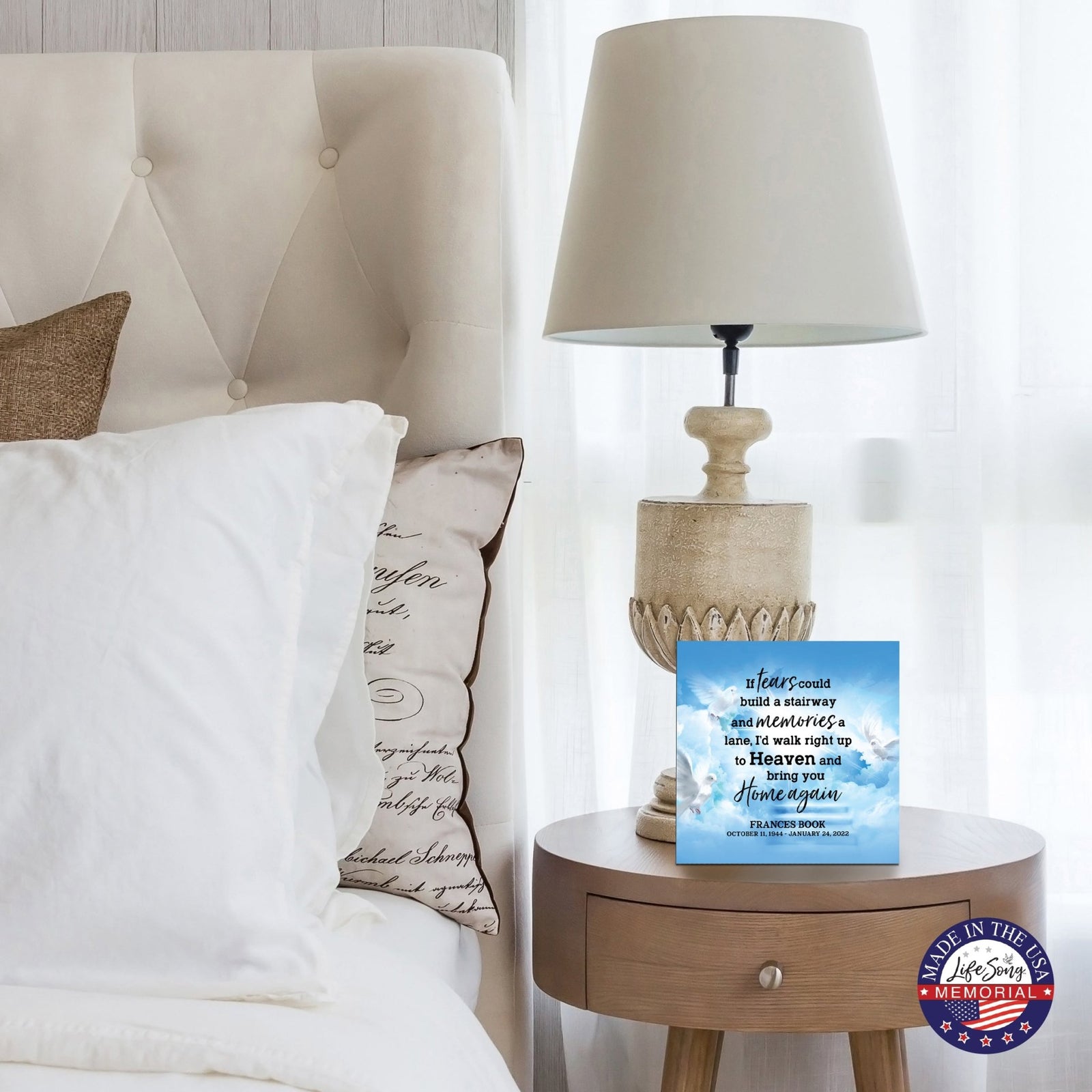 Custom Memorial Shadow Box Urn Box for Human Ashes