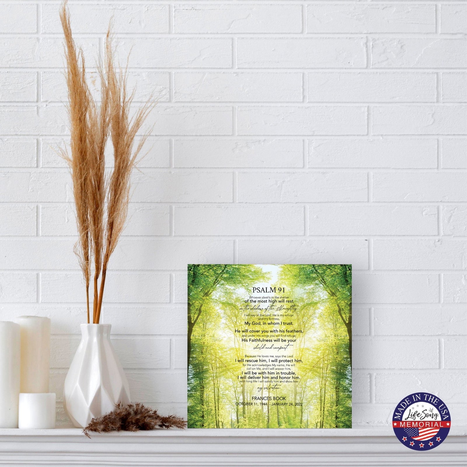 Personalized Funeral Shadow Box Cremation Urn For Human Ashes