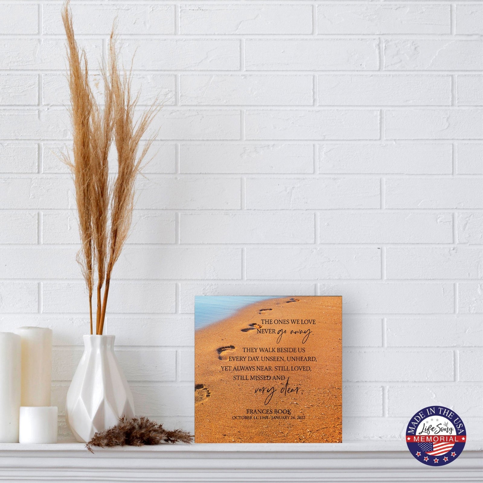 Personalized Funeral Shadow Box Cremation Urn For Human Ashes