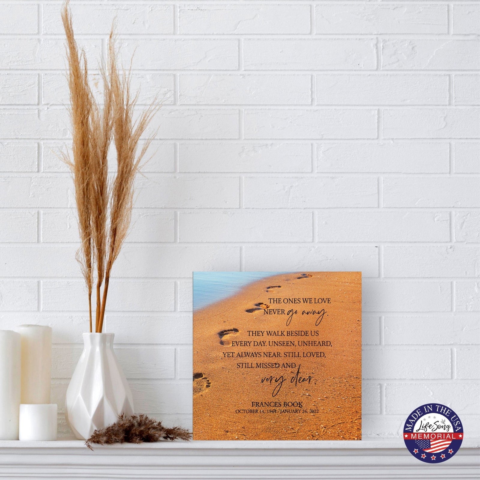 Personalized Funeral Shadow Box Cremation Urn For Human Ashes