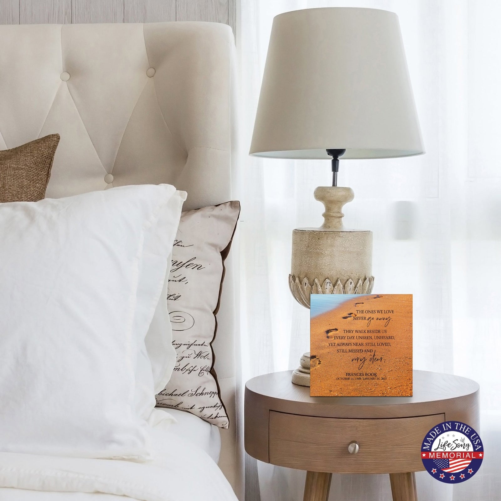 Custom Memorial Shadow Box Urn Box for Human Ashes