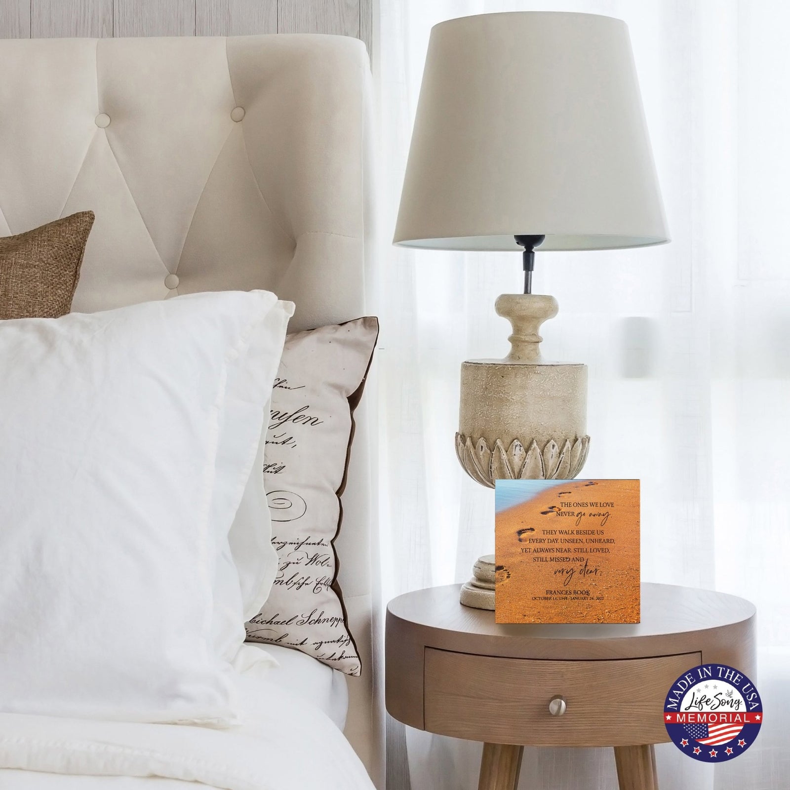 Custom Memorial Shadow Box Urn Box for Human Ashes