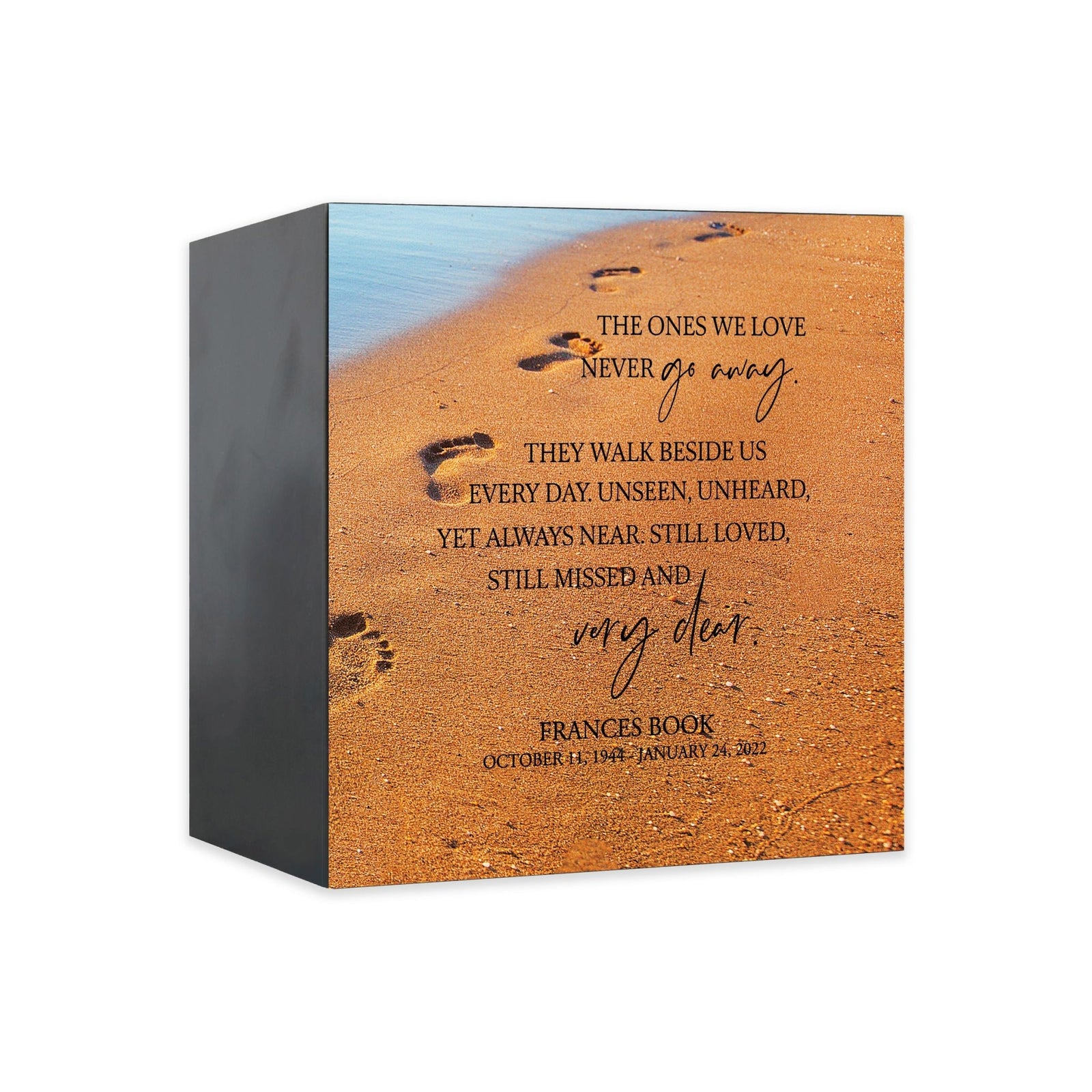 Personalized Memorial Shadow Box Keepsake Urn Box for Adult