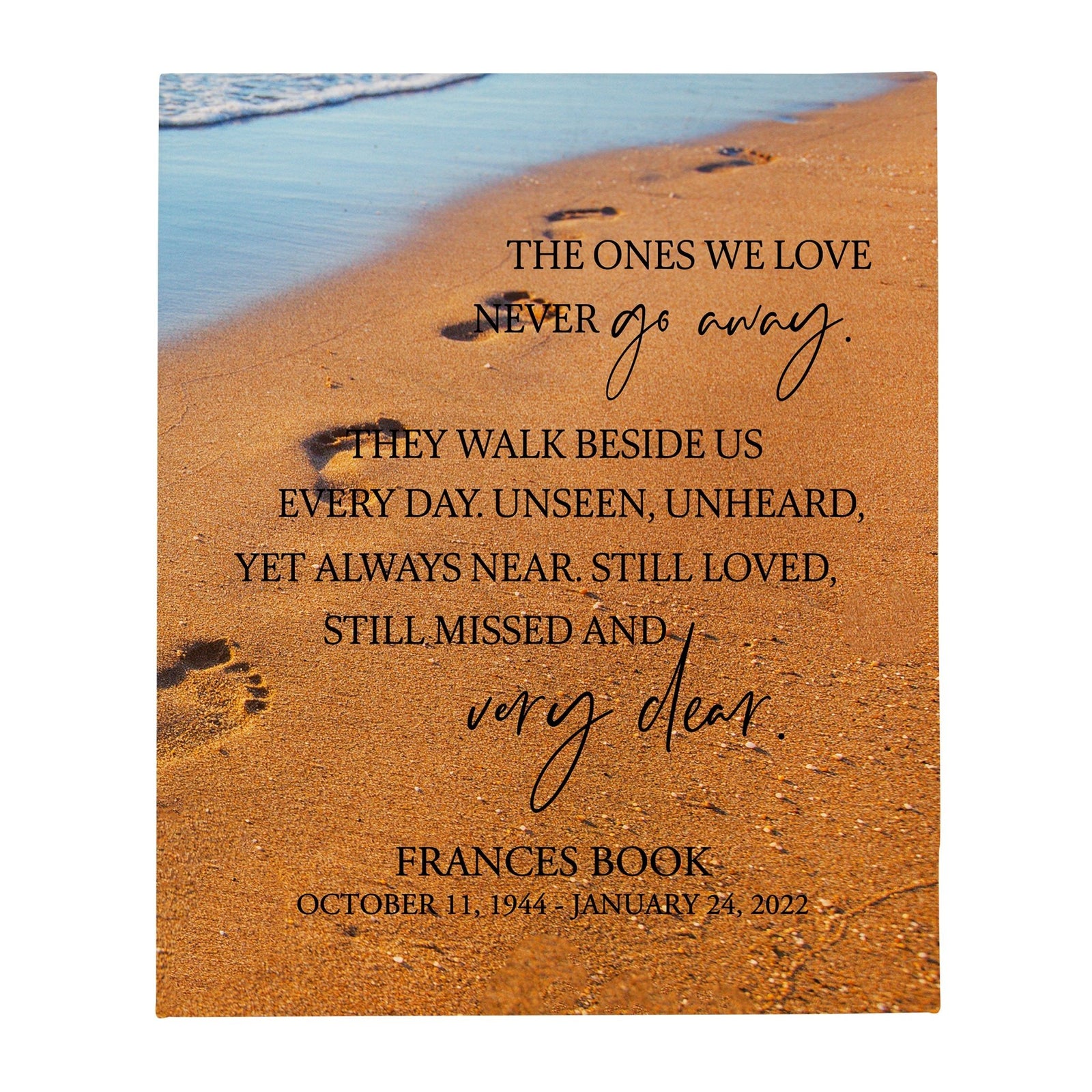 Custom Memorial Soft Throw Blankets for Home Décor - LifeSong Milestones