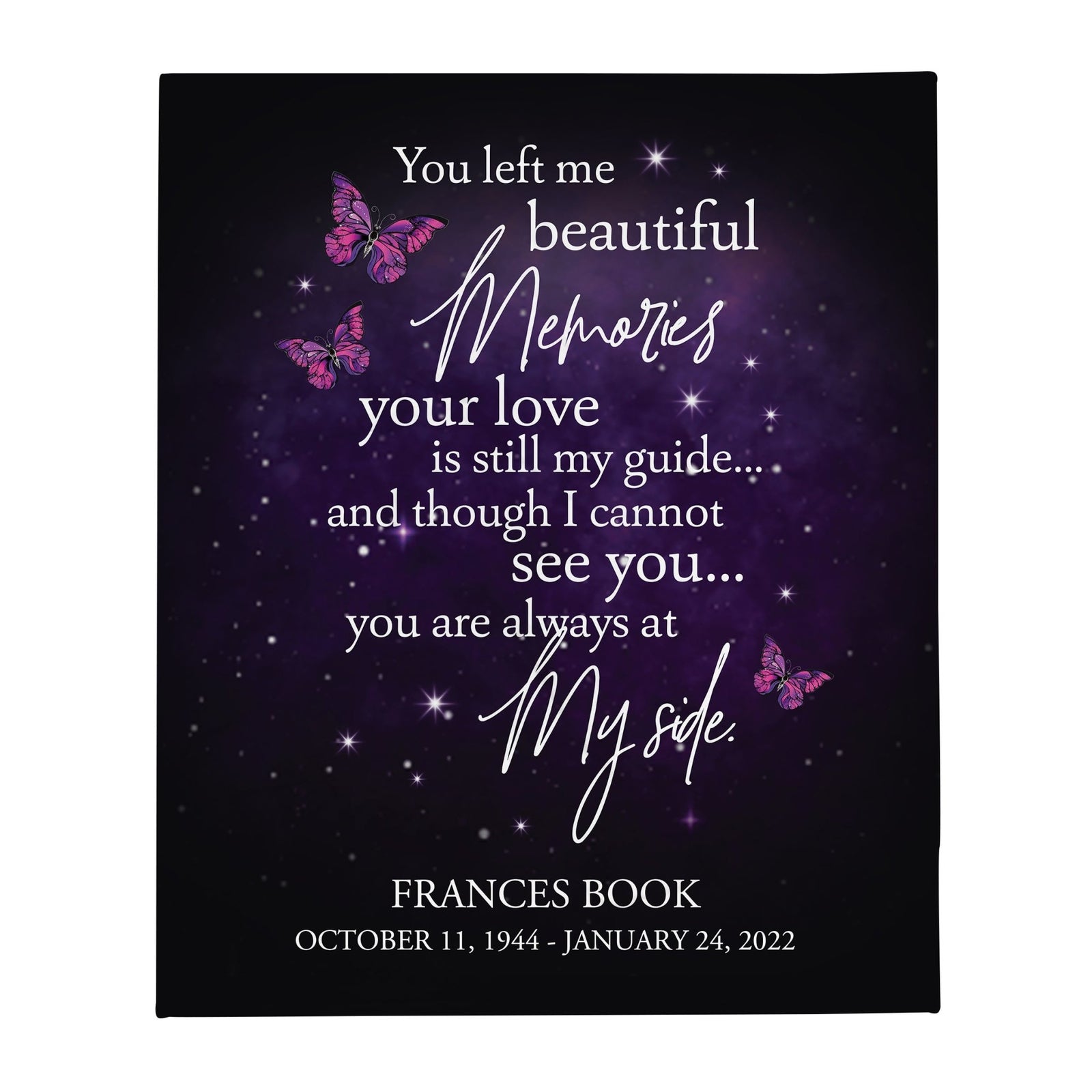 Custom Memorial Soft Throw Blankets for Home Décor - LifeSong Milestones