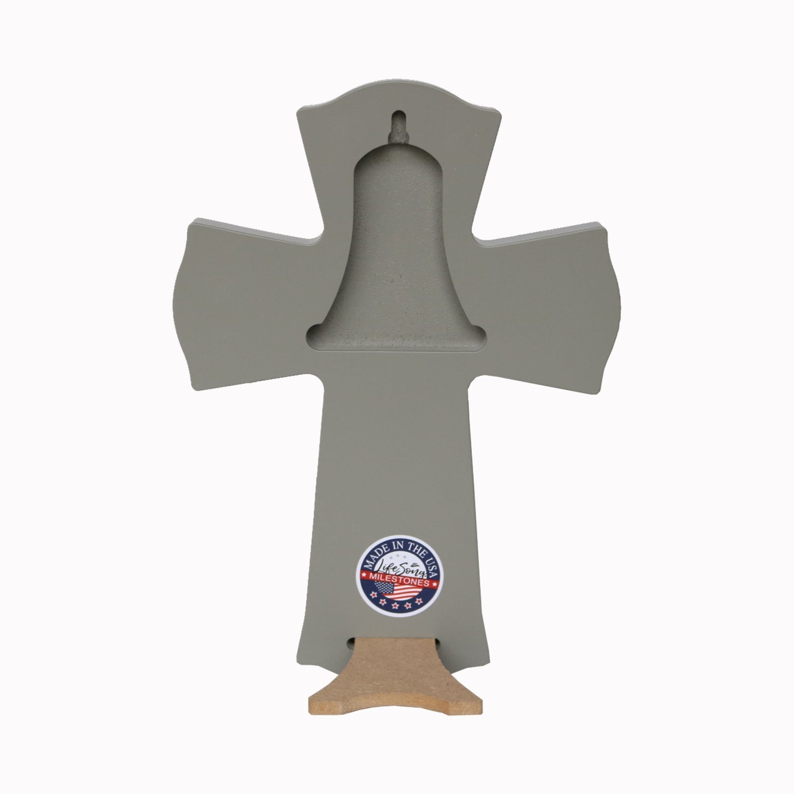 Custom Memorial Wooden Cross 8.5x11 Until We Meet Again - LifeSong Milestones