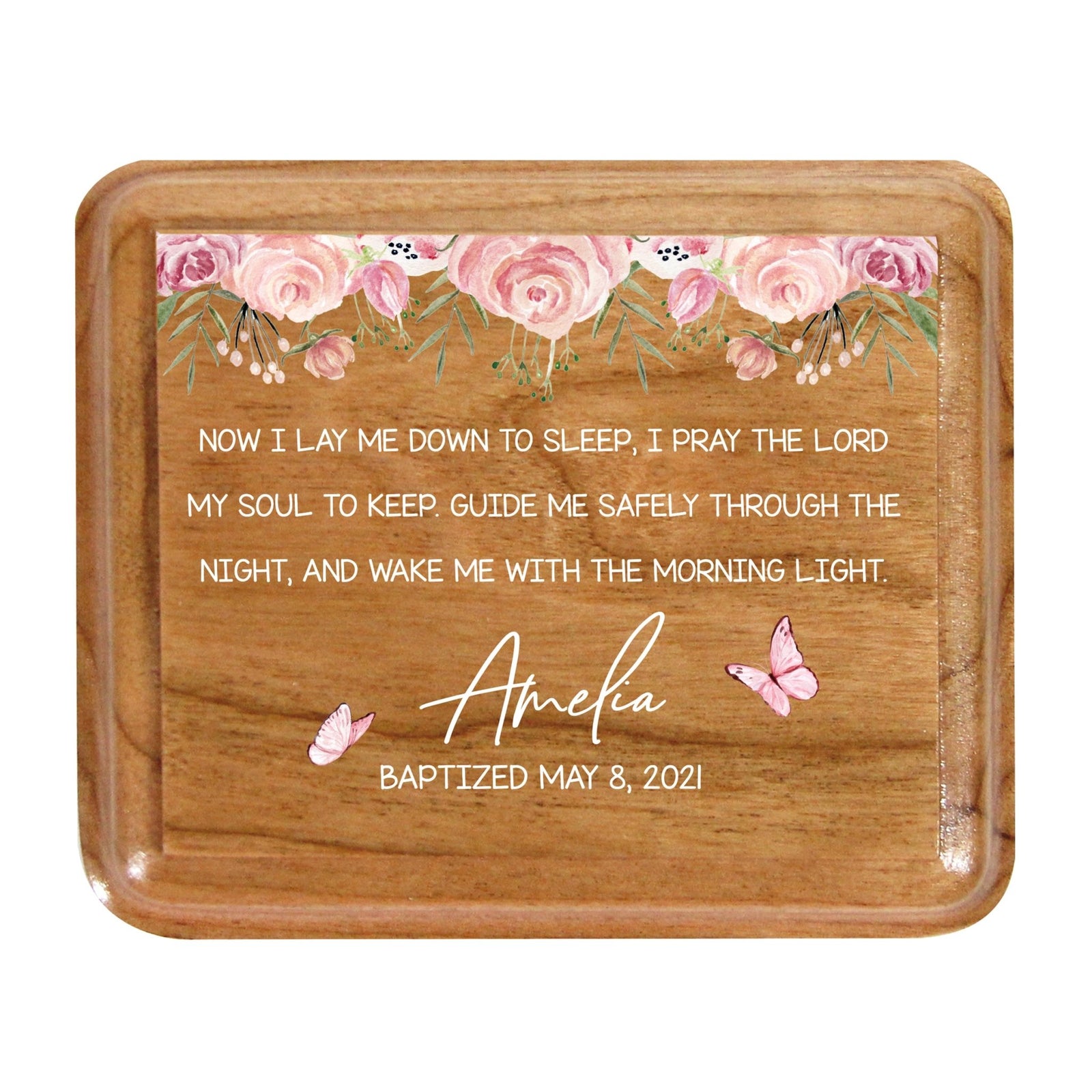 Lifesong Milestones Personalized Keepsake Box Baptism Gift for Baby Girl or Boy | Baptismal Gifts