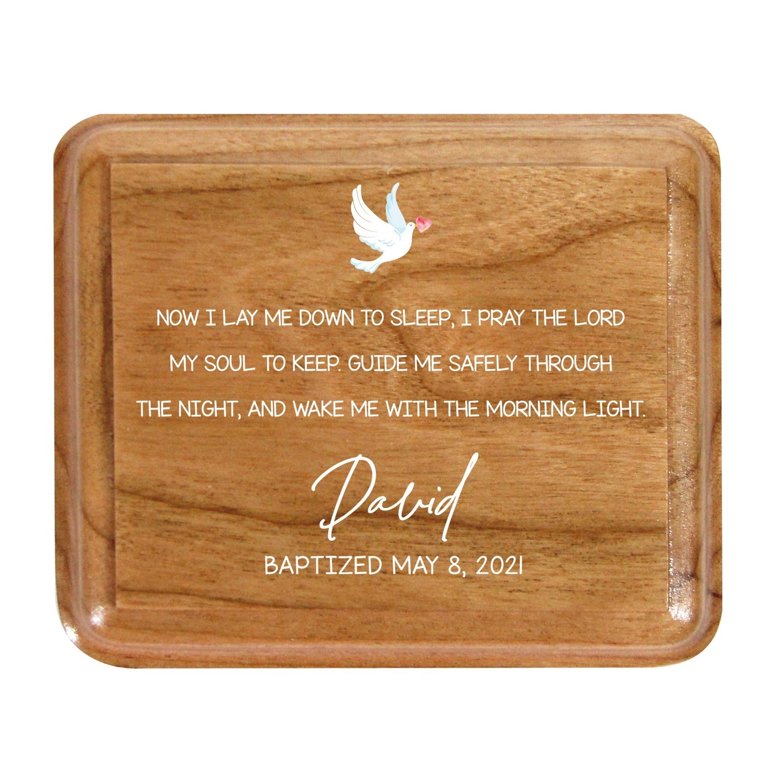Lifesong Milestones Personalized Keepsake Box Baptism Gift for Baby Girl or Boy | Baptismal Gifts