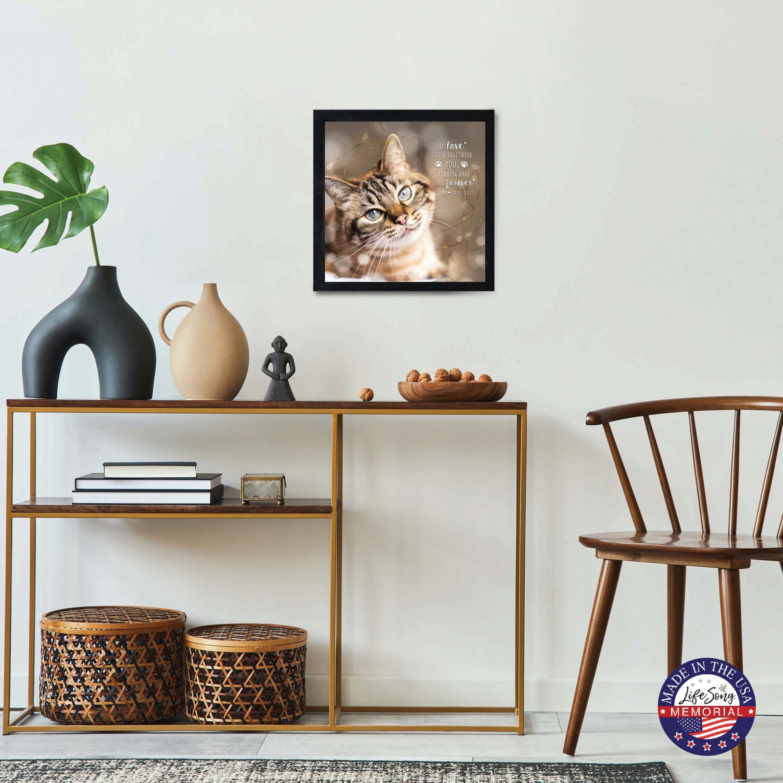 Custom Pet Memorial Framed Shadow Box Wall Décor for the Loss of Beloved Pet - I Love Could Have - LifeSong Milestones