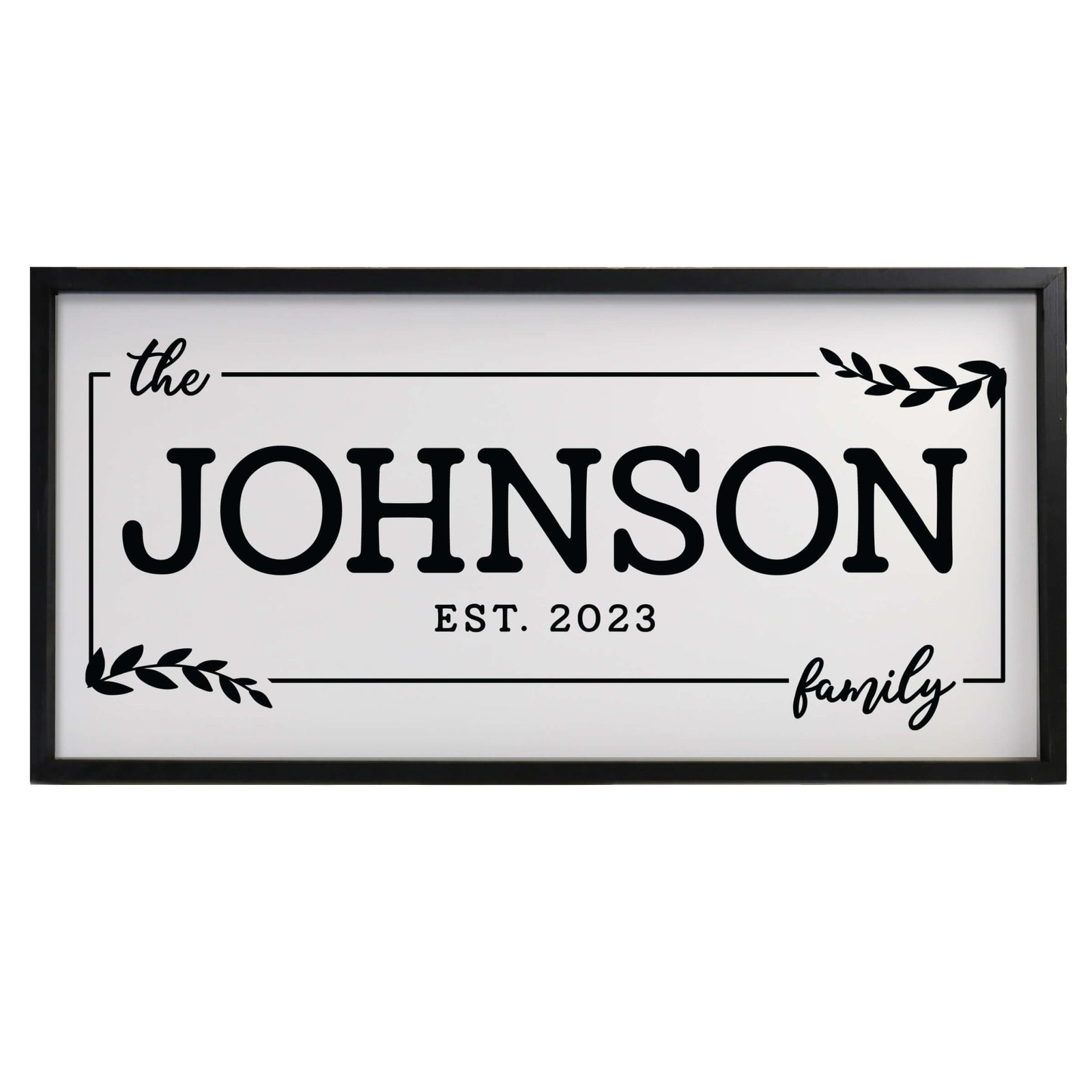 Custom Printed Family Wall Hanging Framed Shadow Box For Home Décor Ideas - Johnson Family