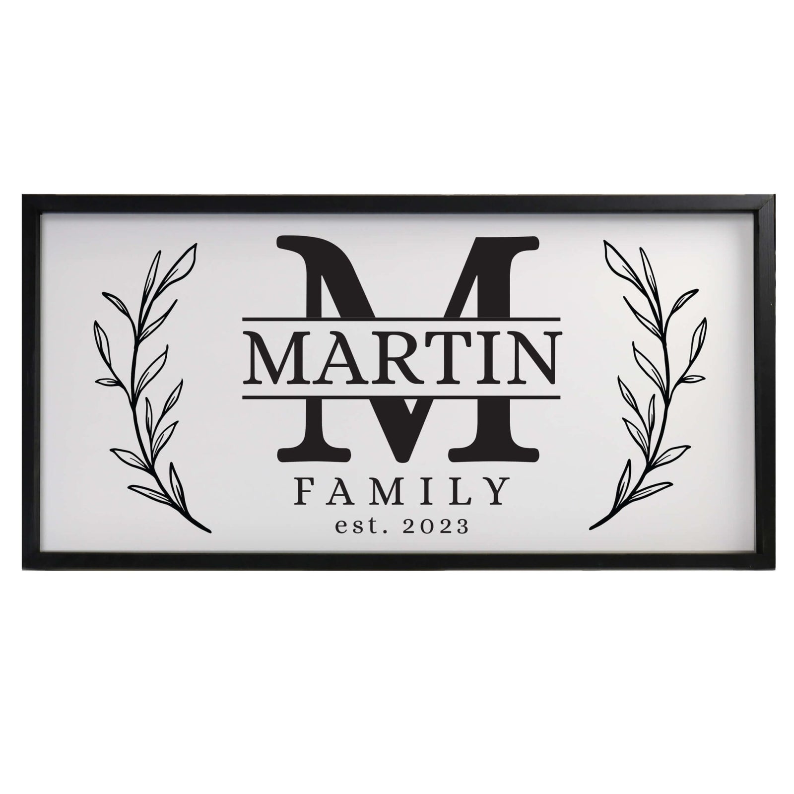 Custom Printed Family Wall Hanging Framed Shadow Box For Home Décor Ideas - Martin Family - LifeSong Milestones