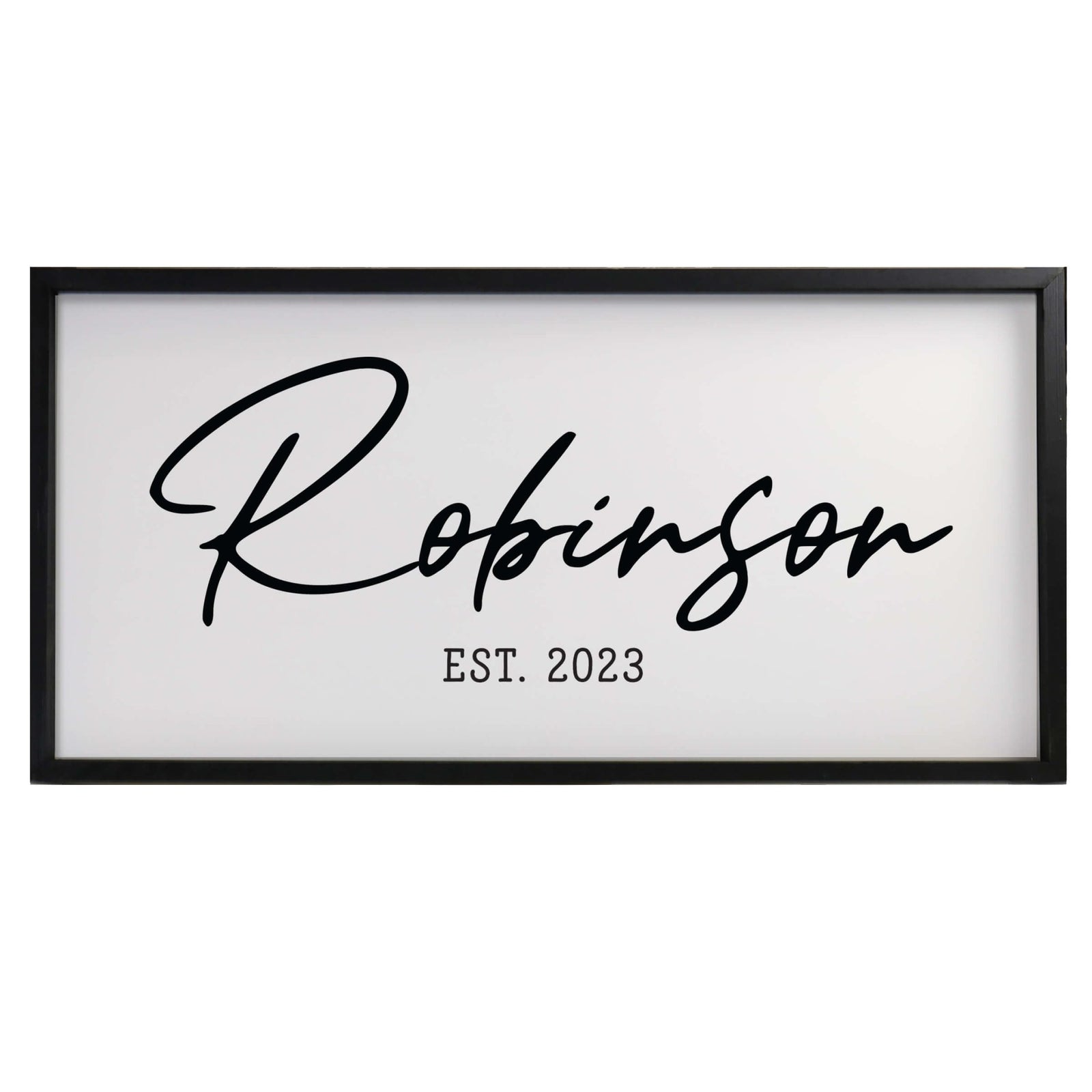 Custom Printed Family Wall Hanging Framed Shadow Box For Home Décor Ideas - Robinson Family - LifeSong Milestones