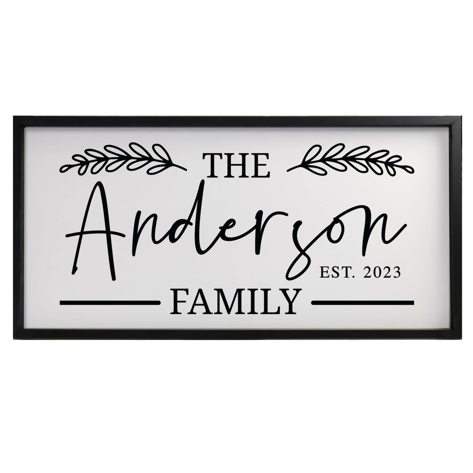 Custom Printed Family Wall Hanging Framed Shadow Box For Home Décor Ideas - The Anderson Family - LifeSong Milestones