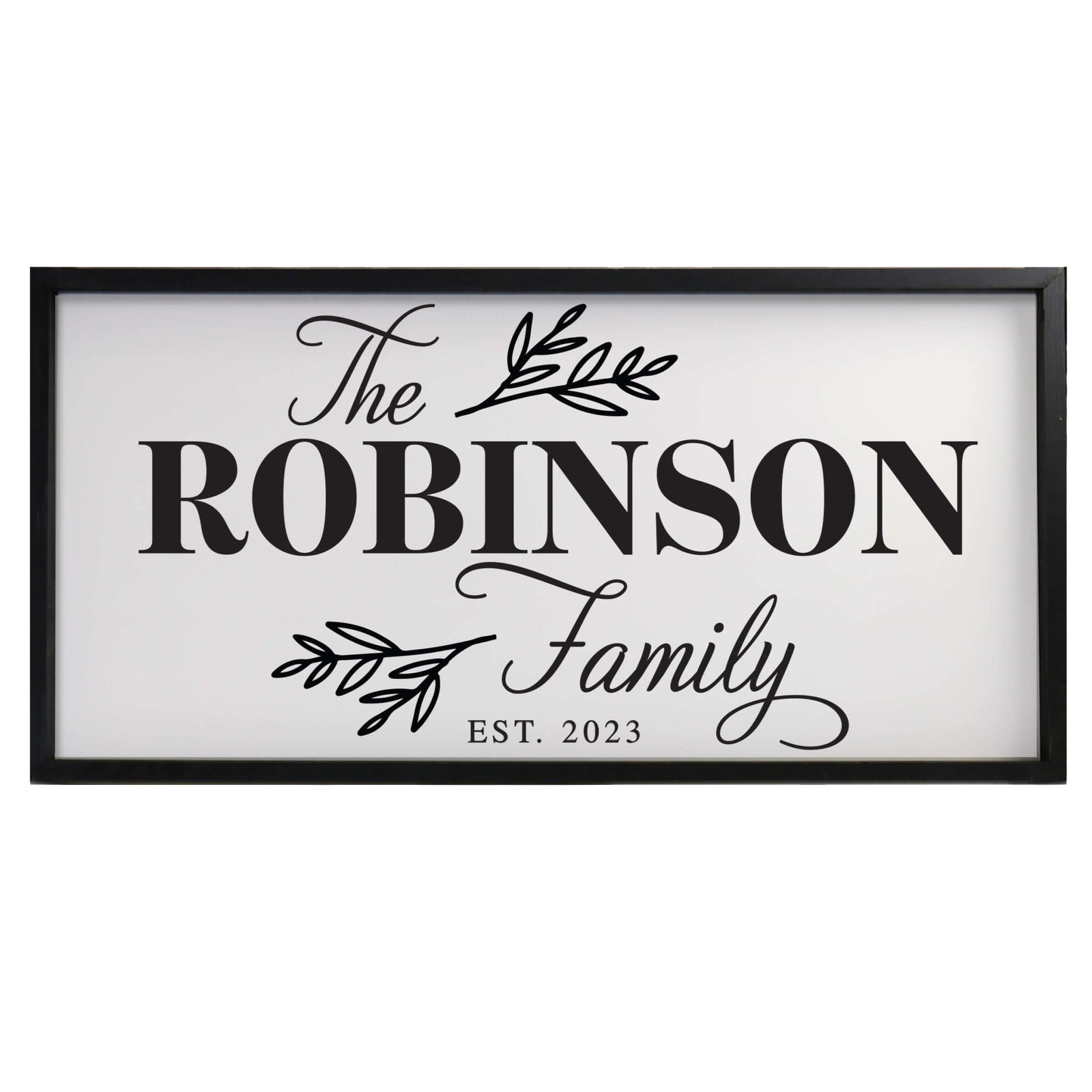 Custom Printed Family Wall Hanging Framed Shadow Box For Home Décor Ideas - The Robinson Family - LifeSong Milestones