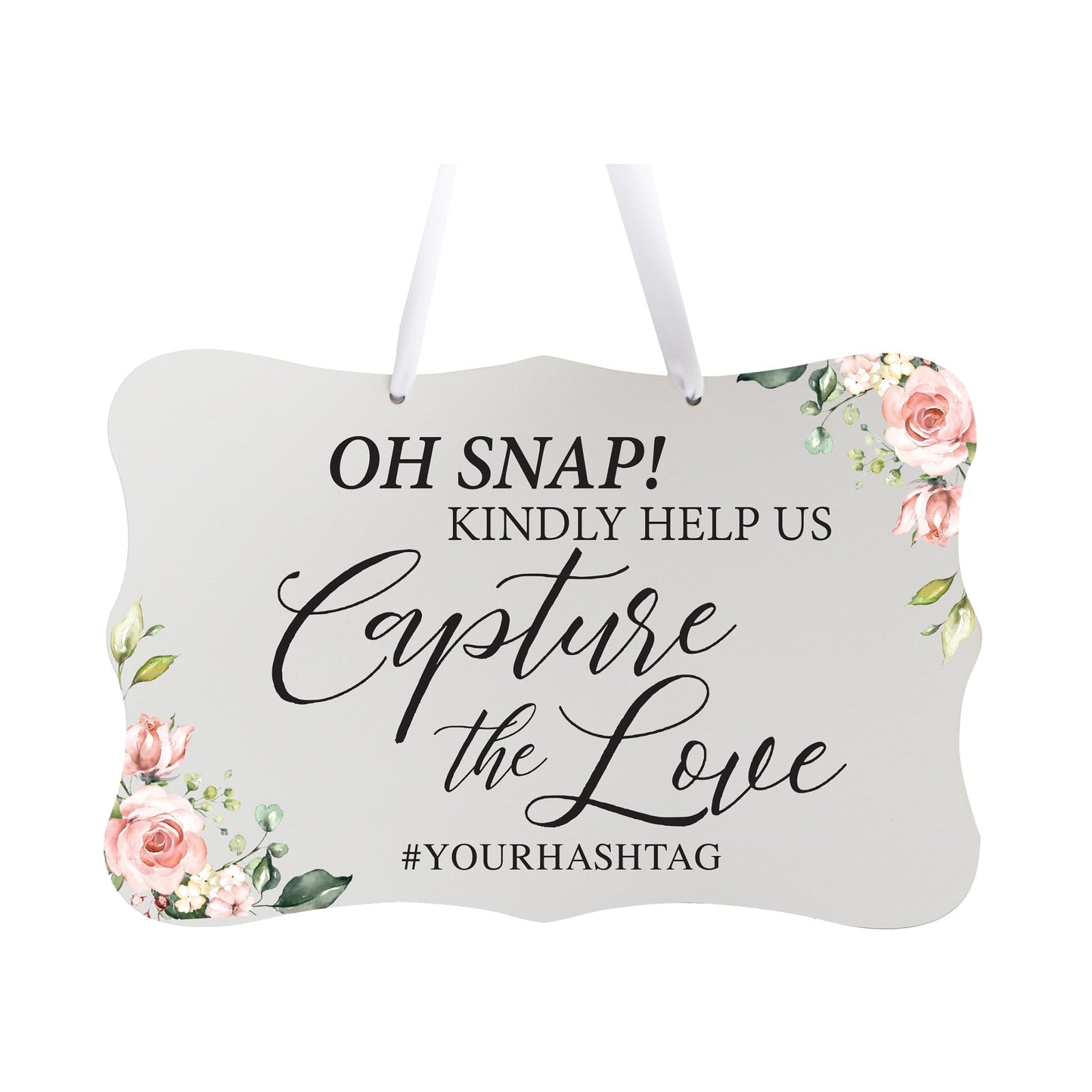 Custom Wedding Wall Hanging Signs For Ceremony And Reception For Couple - Oh, Snap! - LifeSong Milestones