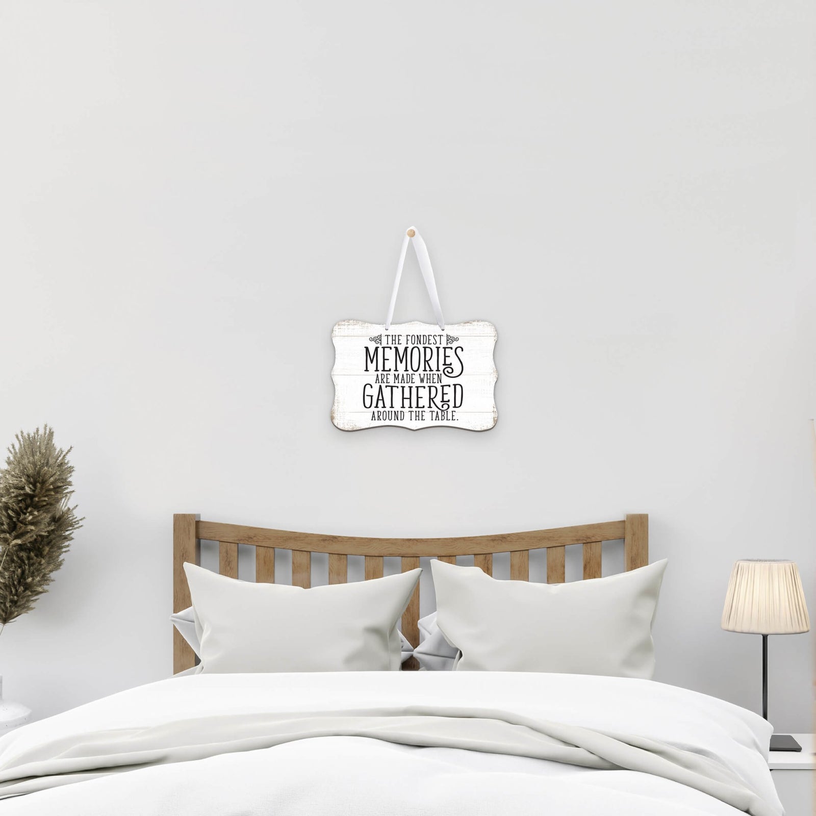 Custom Wood Design Ribbon Wall Signs for The Fondest Memories (Ornament) - LifeSong Milestones