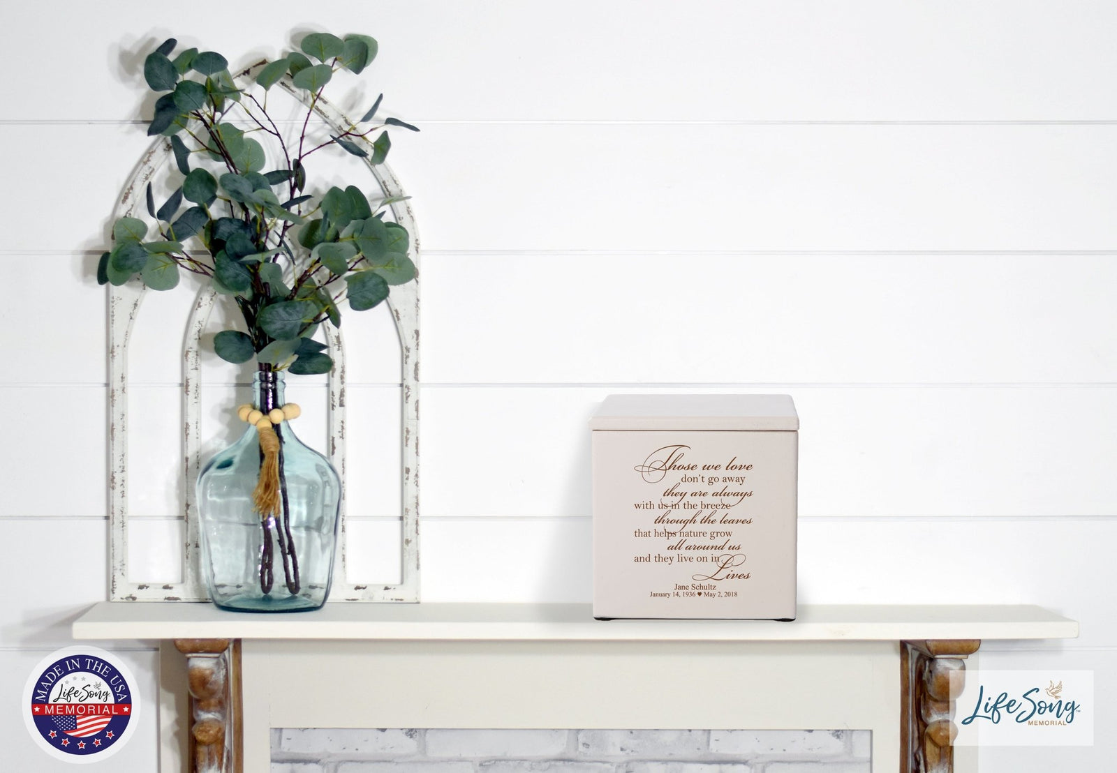 Custom Memorial Handcrafted Wooden Keepsake Urn Box