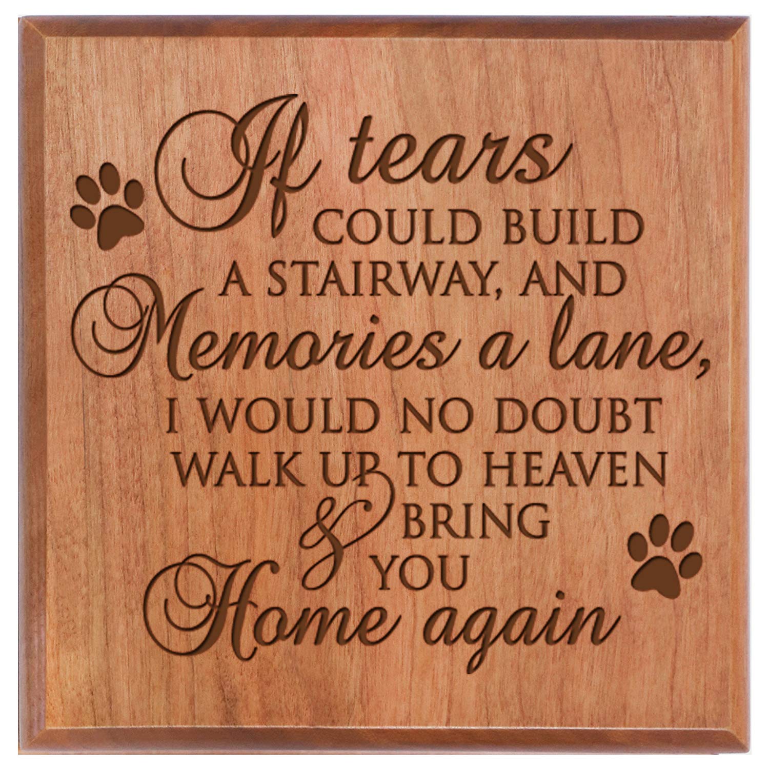 Beloved Pet Memorial Urn Box with Personalized Engraving