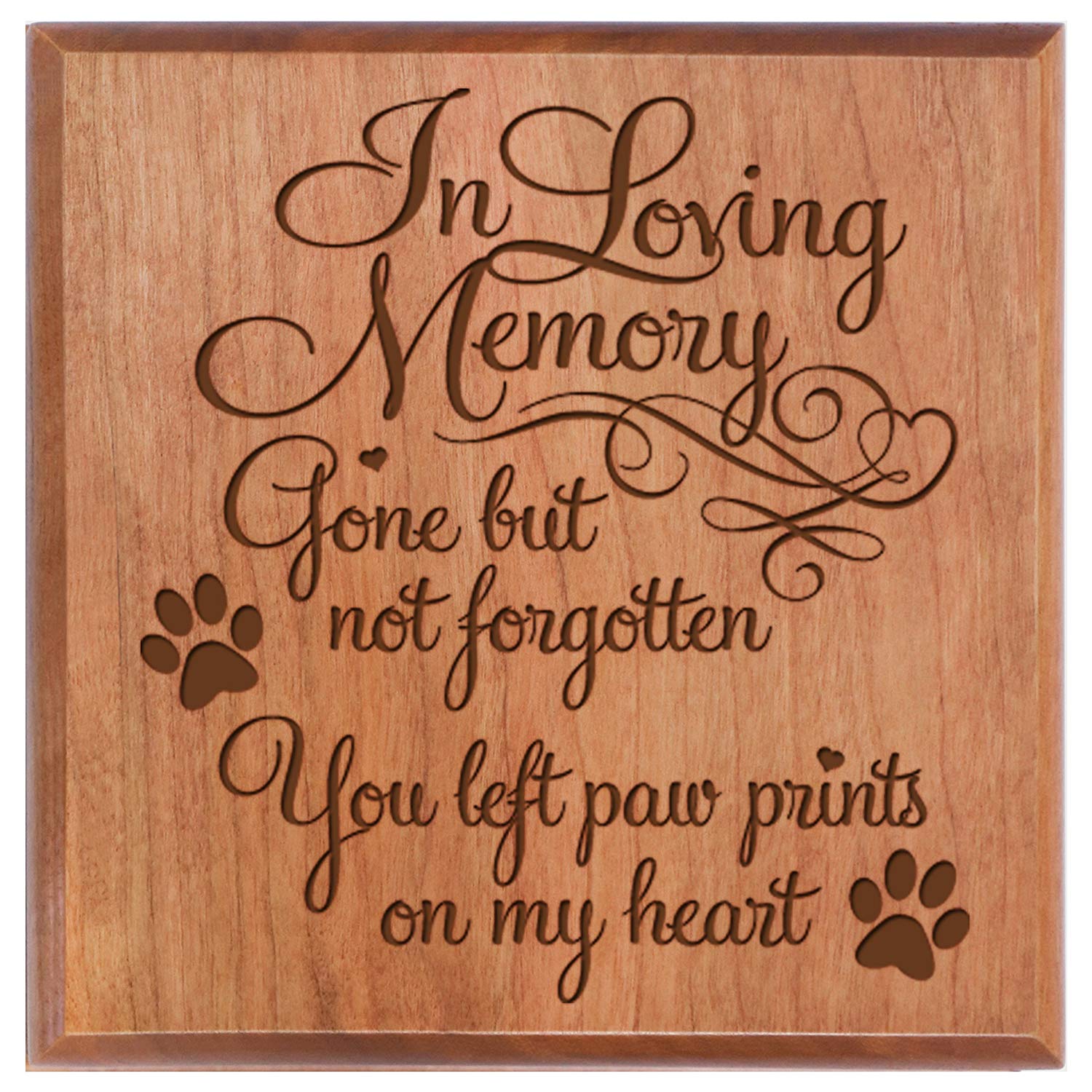Engraved Wooden Cremation Urn Box – A Loving Tribute to Your Pet
