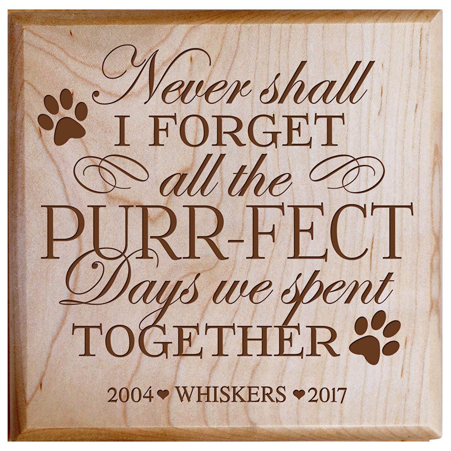 Elegant Pet Cremation Urn Box with Personalized Engraving