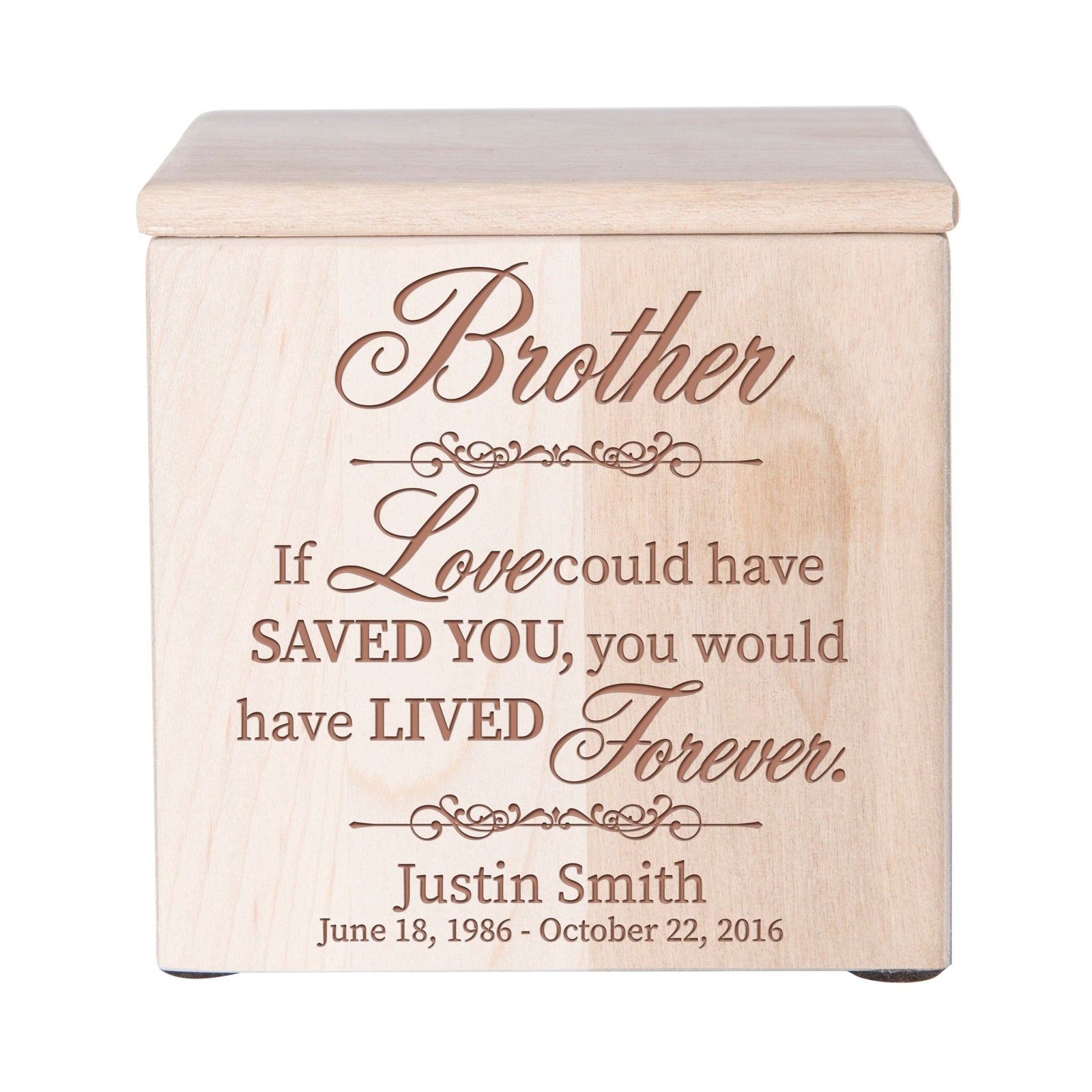 Handcrafted Wooden Keepsake Urns for a Beloved Brother