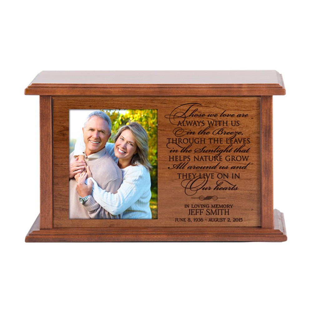 Personalized Memorial Unique Cremation Urn Box for Human Ashes