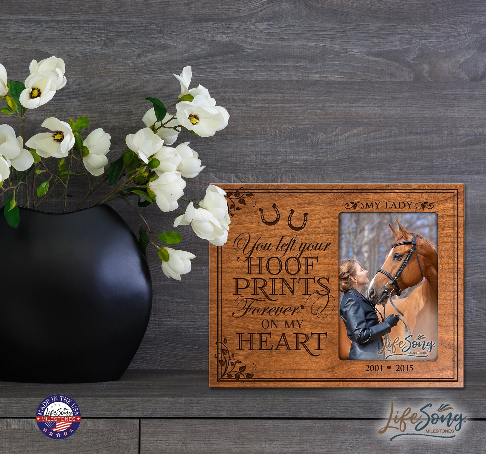 Lifesong Milestones Pet Memorial Photo Frame - Cherished Sympathy Gift