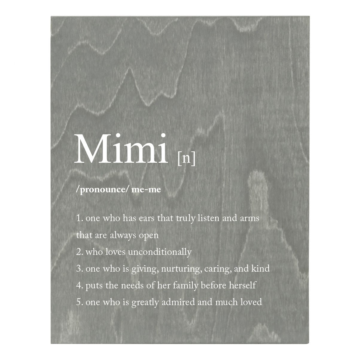 Decorative 8 x 10 Mother's Day Plaque - Definition Of - Grey - LifeSong Milestones