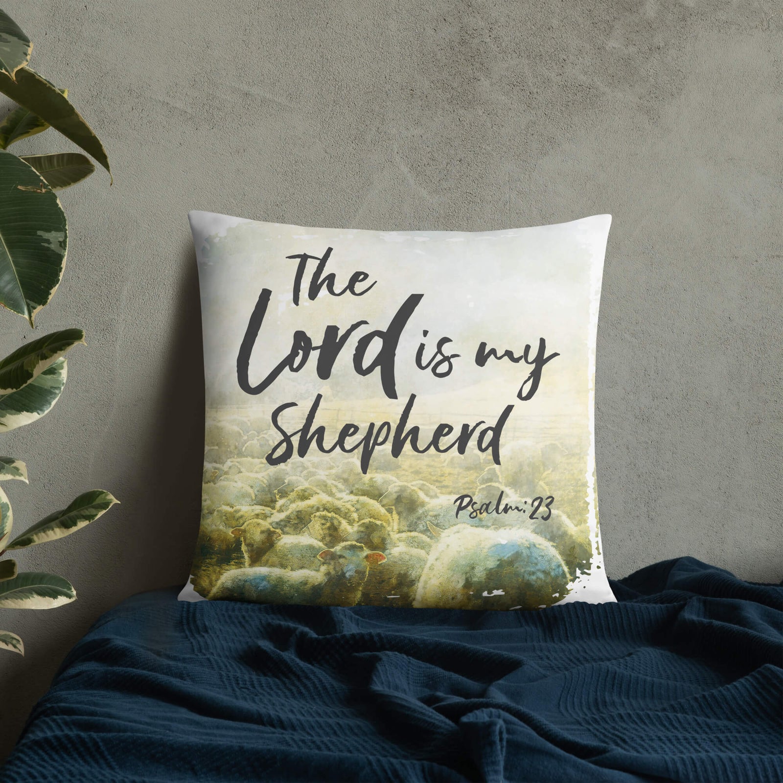 Decorative Throw Pillow for Home Decor – The Lord Is My Shepherd - LifeSong Milestones