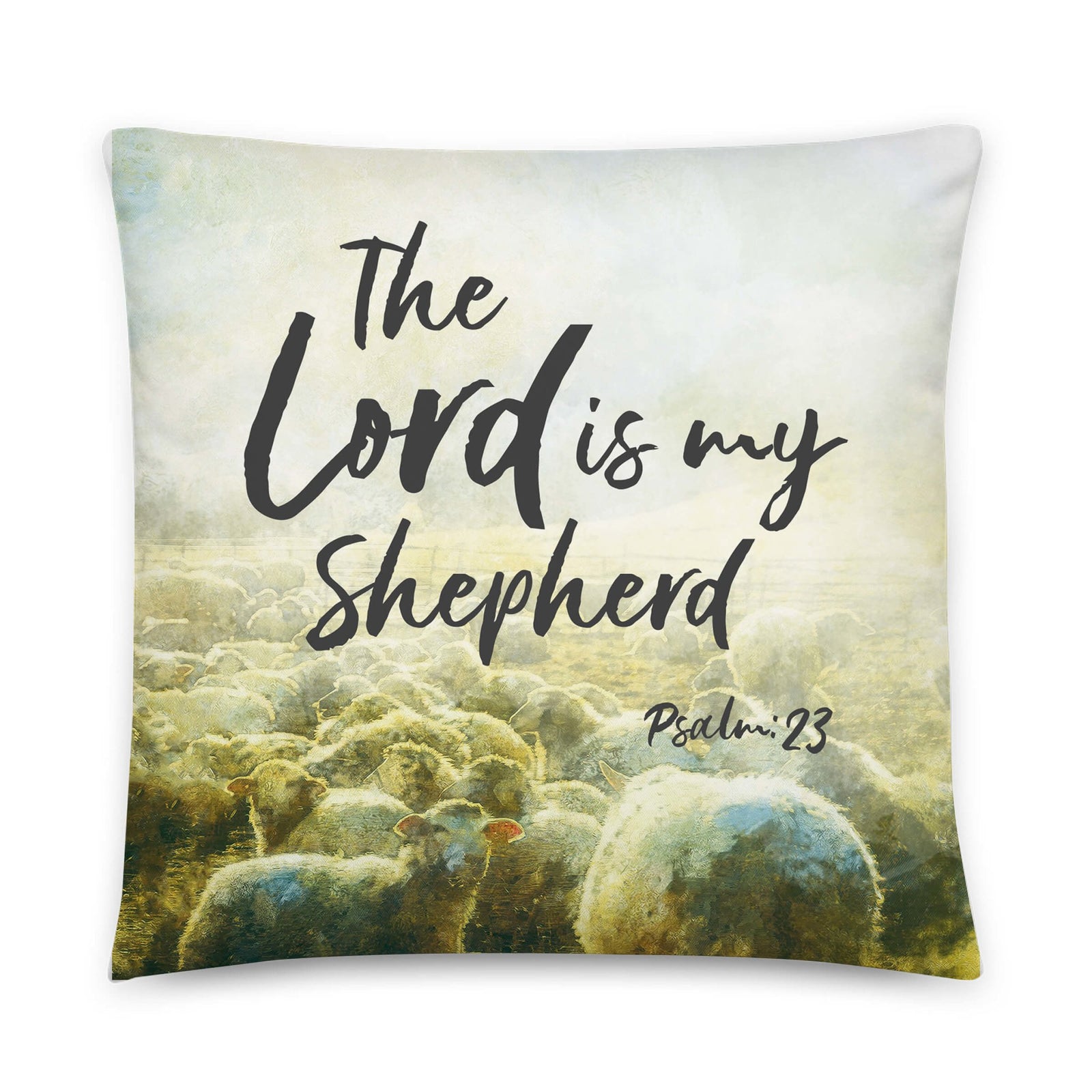 Decorative Throw Pillow for Home Decor – The Lord Is My Shepherd - LifeSong Milestones
