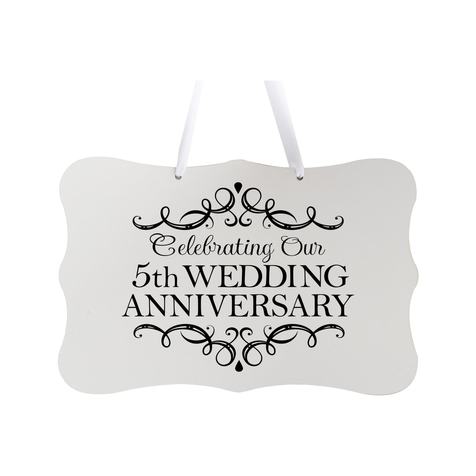 LifeSong Milestones Anniversary Rope Sign Home Decor for Couples
