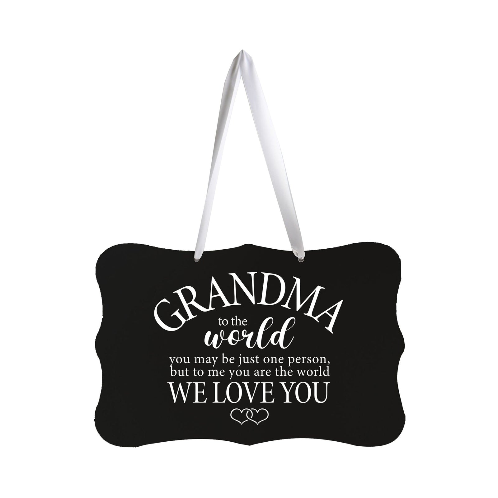 Digitally Printed Ribbon Signs Wall Decor 8” x 12” x 0.125" Includes Ribbon - Grandma 2 - LifeSong Milestones