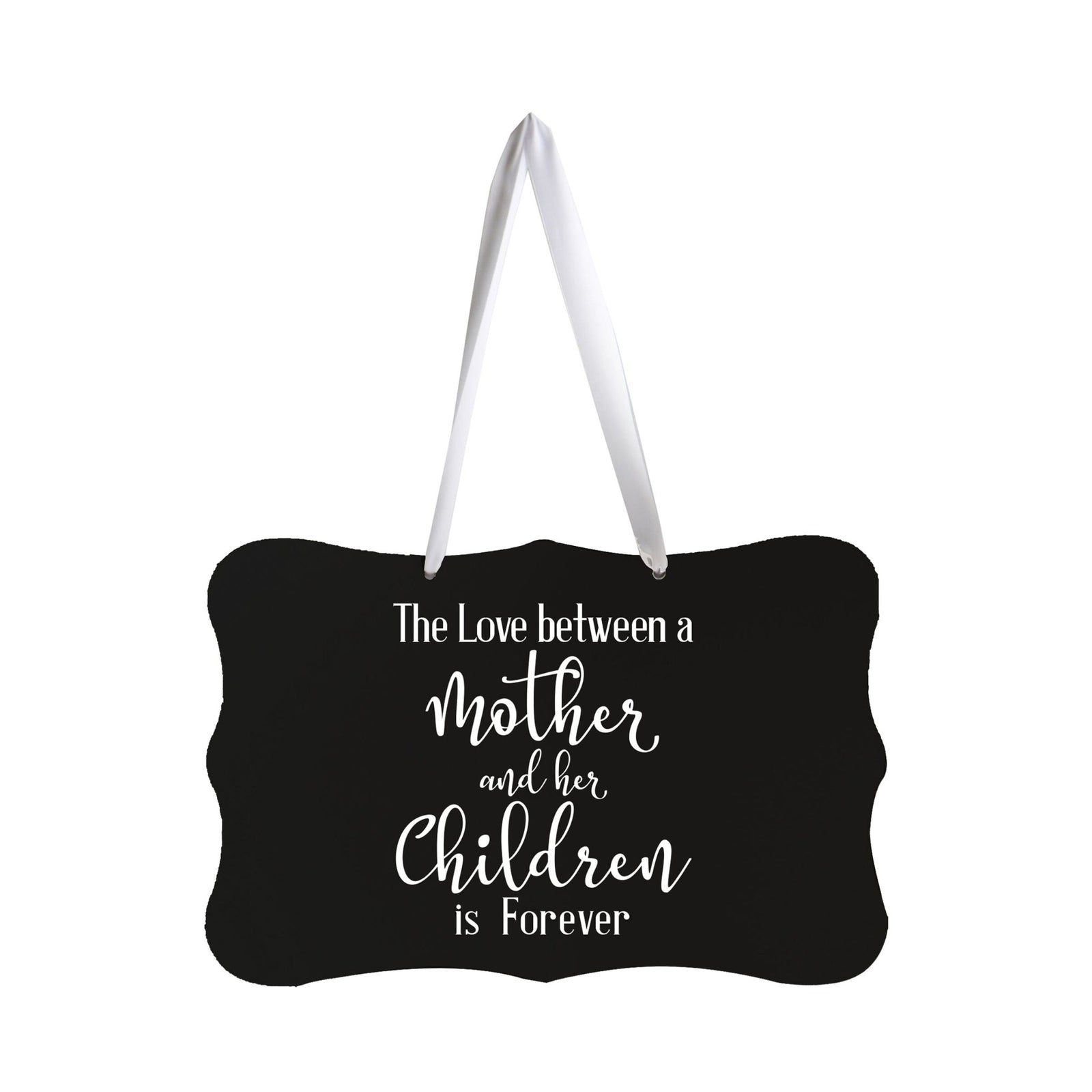 Digitally Printed Ribbon Signs Wall Decor 8” x 12” x 0.125" Includes Ribbon - The Love Between - LifeSong Milestones