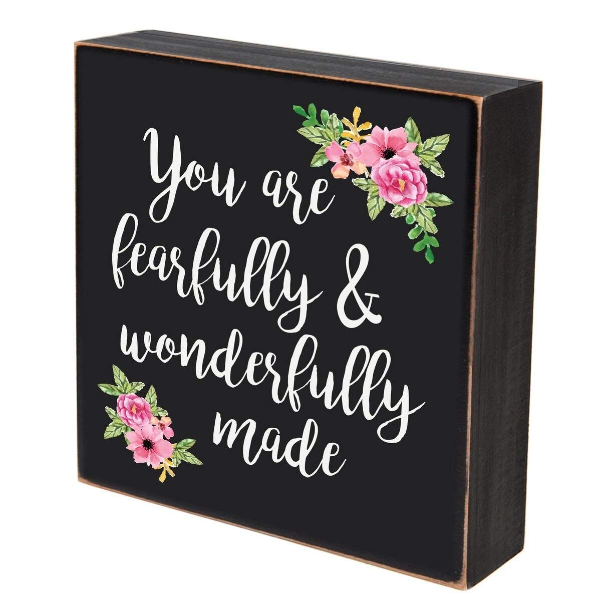 Digitally Printed Shadow Box Wall Decor - Fearfully And Wonderfully - LifeSong Milestones