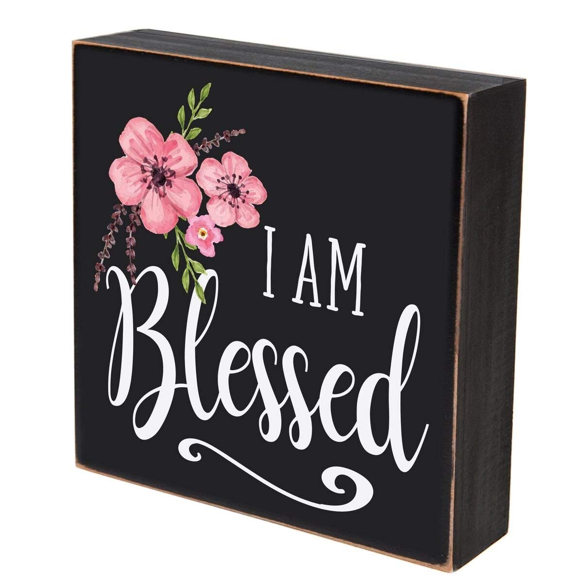 Digitally Printed Wall Art Decor Shadow Box - I Am Blessed - LifeSong Milestones