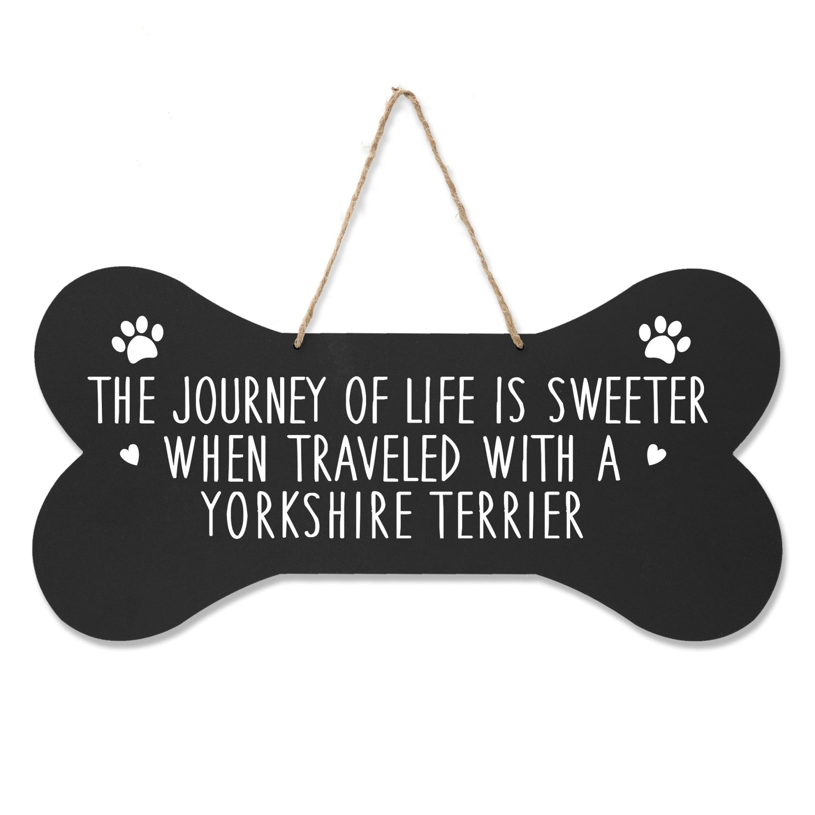 Dog Bone Rope Wall Sign - Terrier - LifeSong Milestones