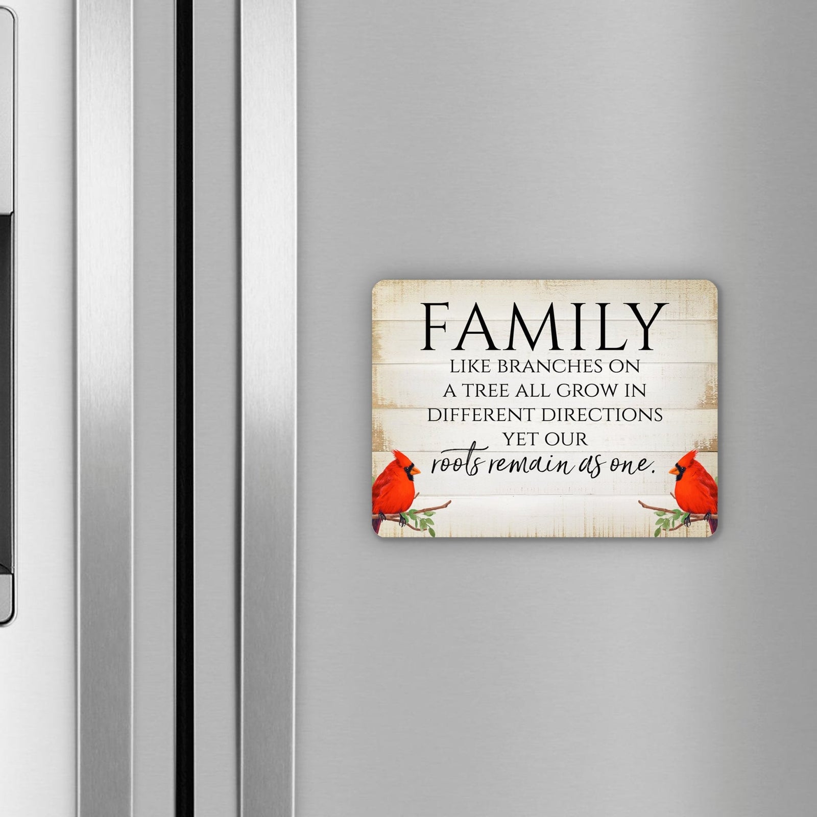 Elegant Vintage-Inspired Cardinal Wooden Magnet Printed With Everyday Inspirational Verses Gift Ideas - Family - LifeSong Milestones