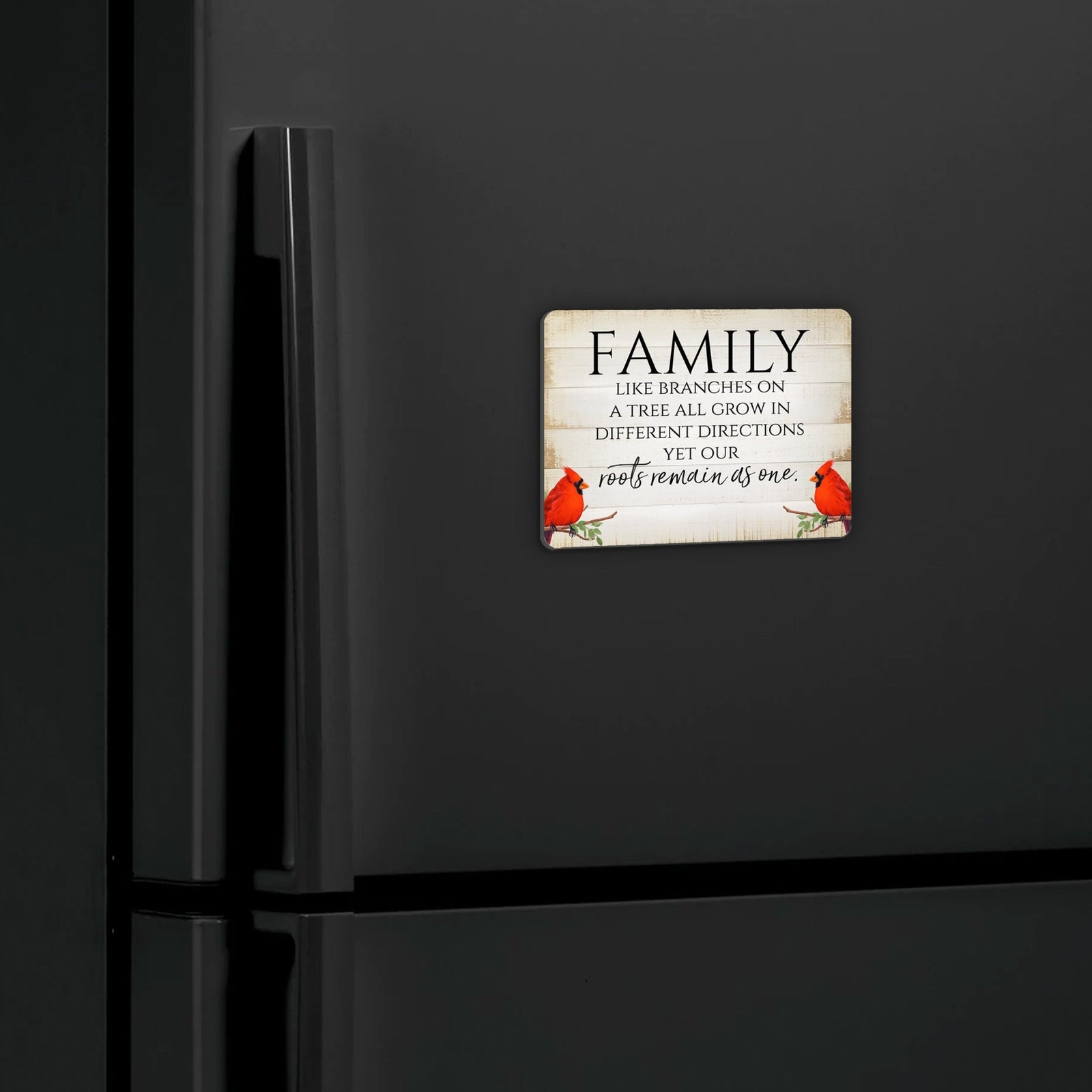 Elegant Vintage-Inspired Cardinal Wooden Magnet Printed With Everyday Inspirational Verses Gift Ideas - Family - LifeSong Milestones